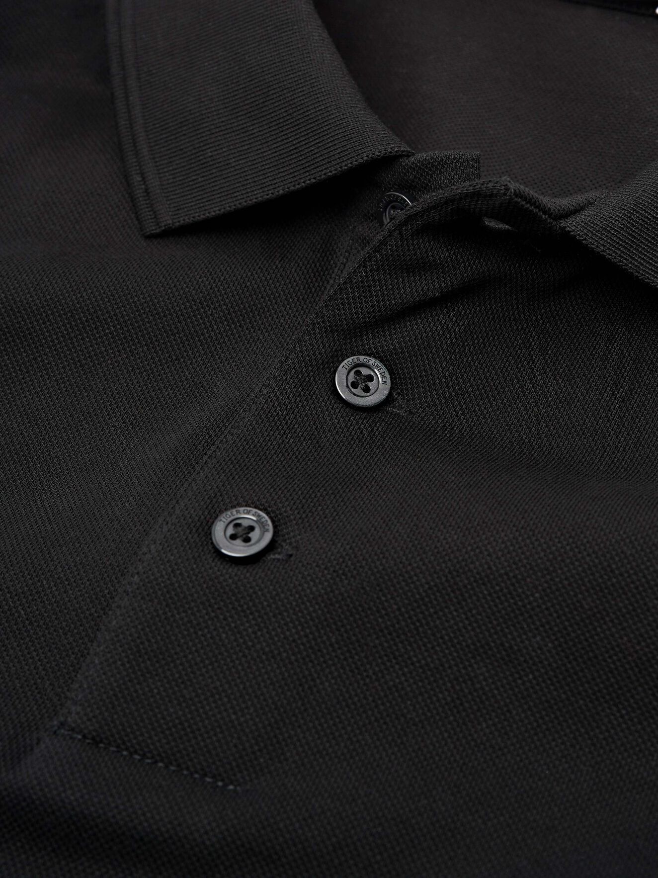 Darios Polo Shirt in Black from Tiger of Sweden Darios Polo Shirt in Black from Tiger of Sweden