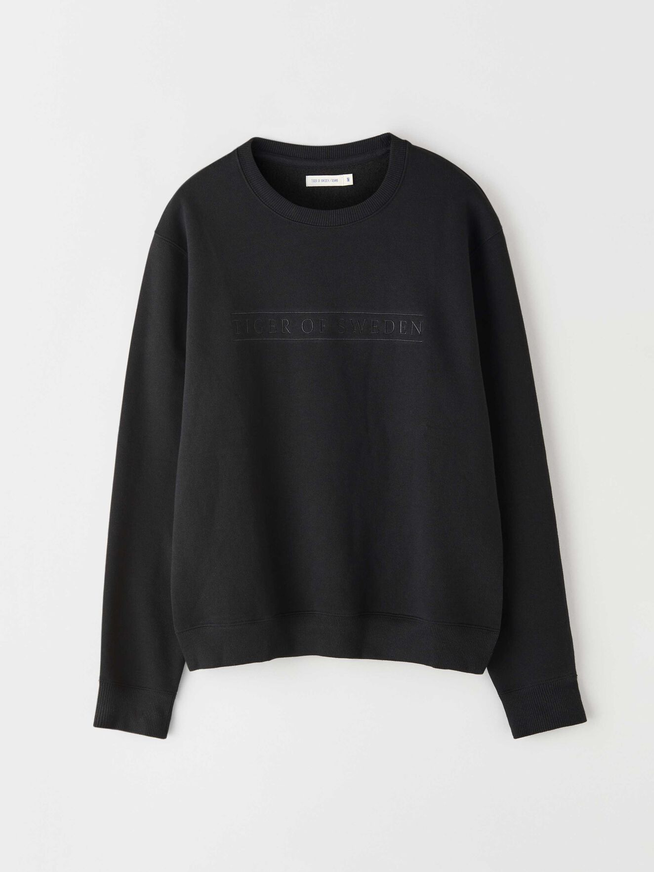 Tano Emb Sweatshirt in Black from Tiger of Sweden Tano Emb Sweatshirt in Black from Tiger of Sweden