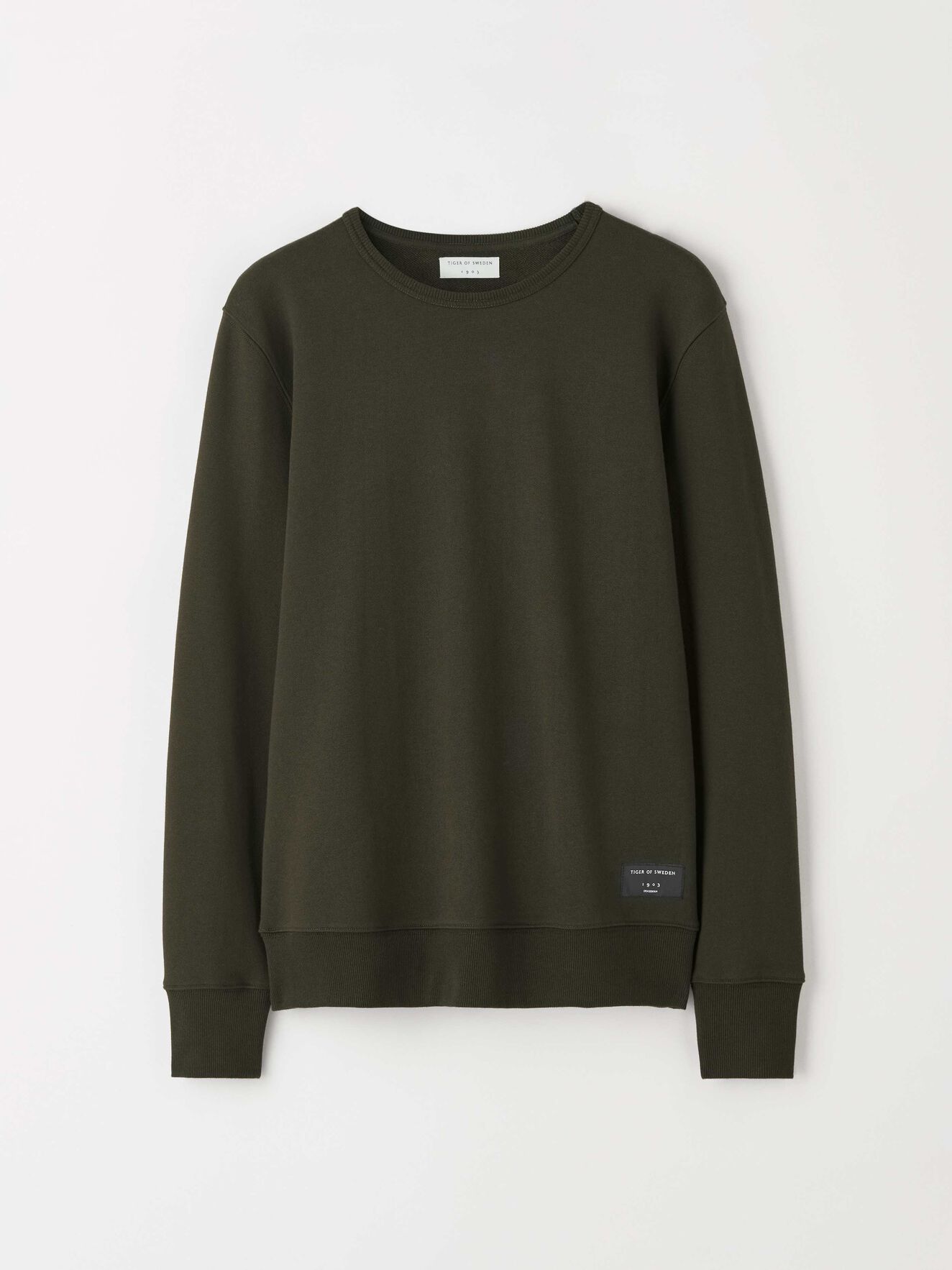 Dinos Sweatshirt in Military from Tiger of Sweden Dinos Sweatshirt in Military from Tiger of Sweden