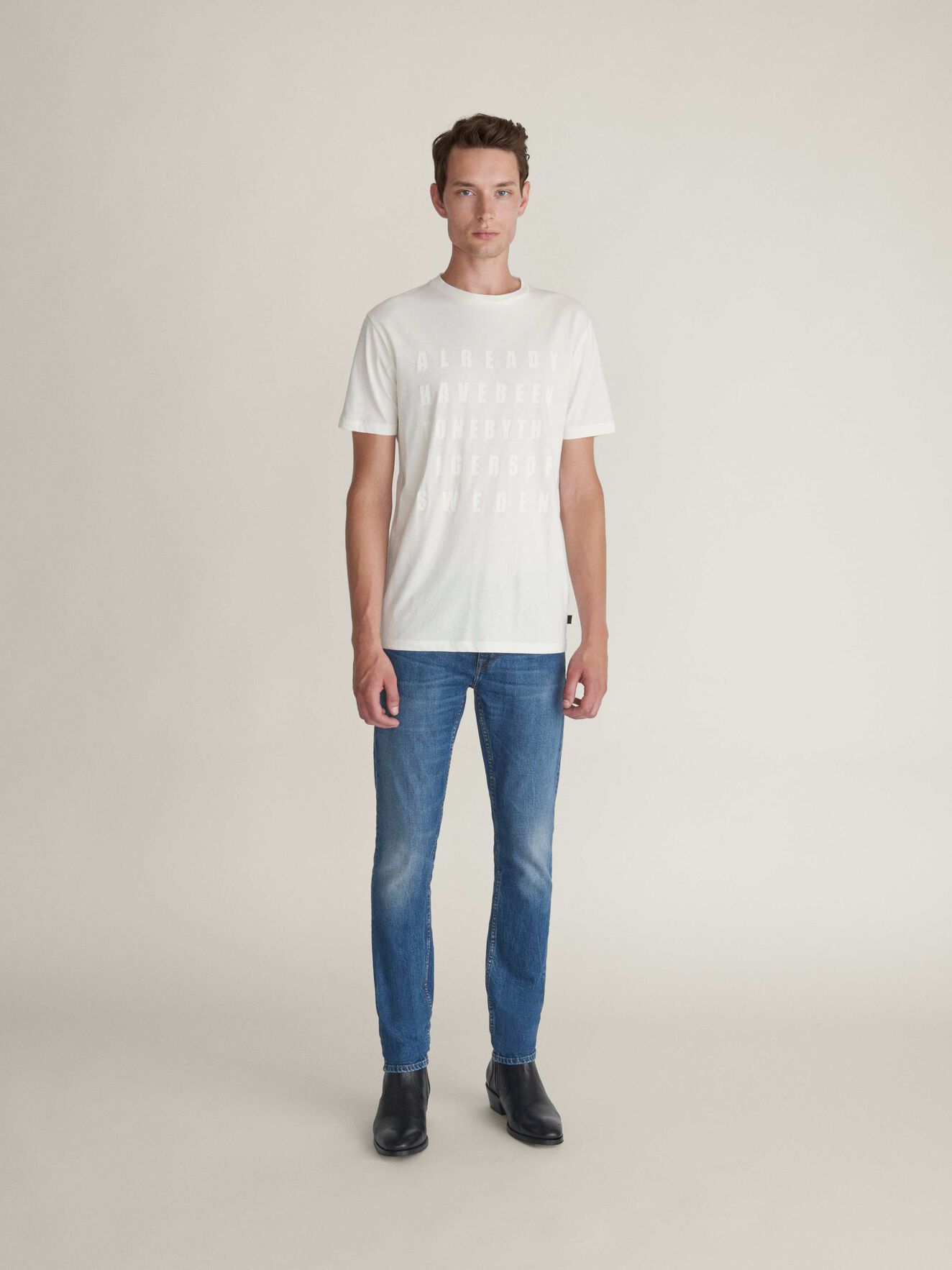 Fleek Pr T-Shirt in White Light from Tiger of Sweden Fleek Pr T-Shirt in White Light from Tiger of Sweden