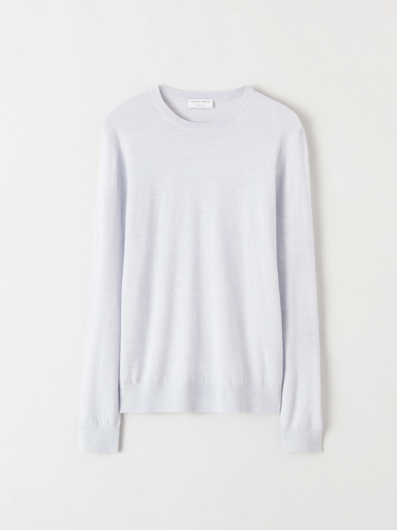 Nichols Pullover in Light grey melange from Tiger of Sweden Nichols Pullover in Light grey melange from Tiger of Sweden
