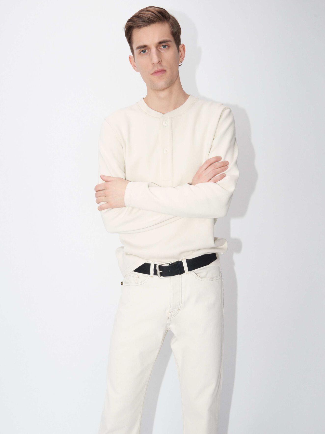 Baltic Pullover in Birch Bark from Tiger of Sweden Baltic Pullover in Birch Bark from Tiger of Sweden