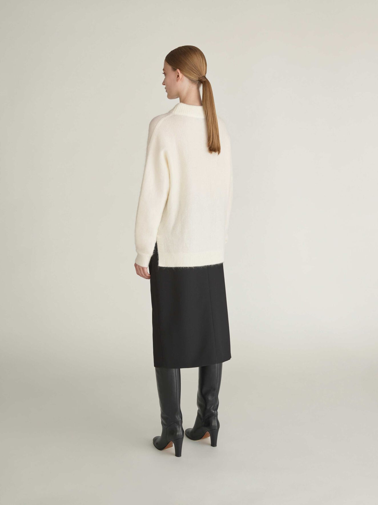 Gwyllen Pullover in Bright White from Tiger of Sweden Gwyllen Pullover in Bright White from Tiger of Sweden
