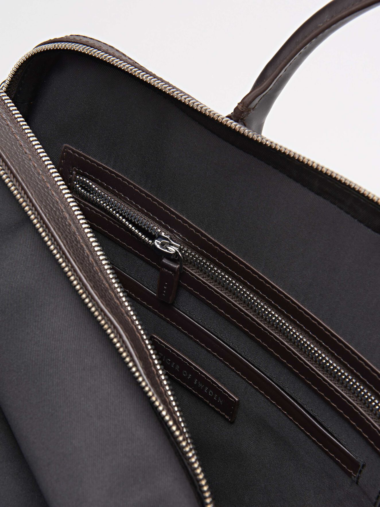 Blumen Briefcase in Dark Brown from Tiger of Sweden Blumen Briefcase in Dark Brown from Tiger of Sweden