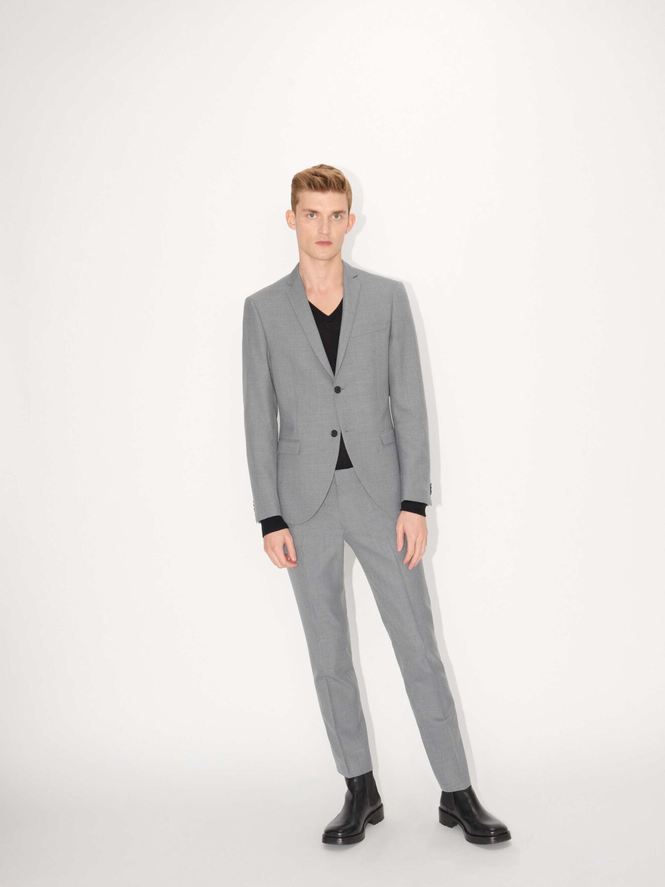 Jules Blazer in Light grey melange from Tiger of Sweden Jules Blazer in Light grey melange from Tiger of Sweden