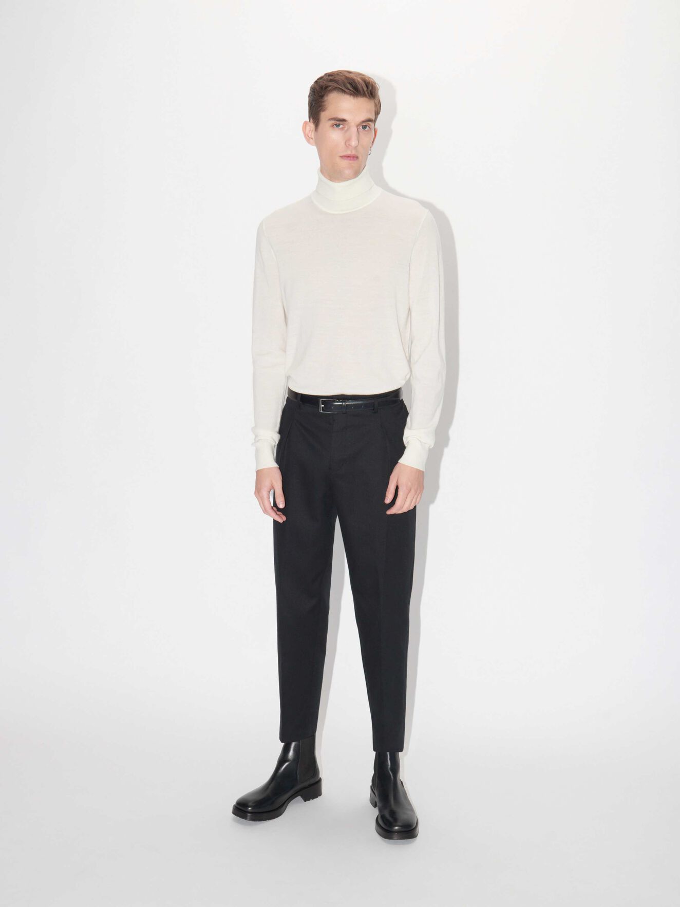 Nevile Pullover in Soft White from Tiger of Sweden Nevile Pullover in Soft White from Tiger of Sweden