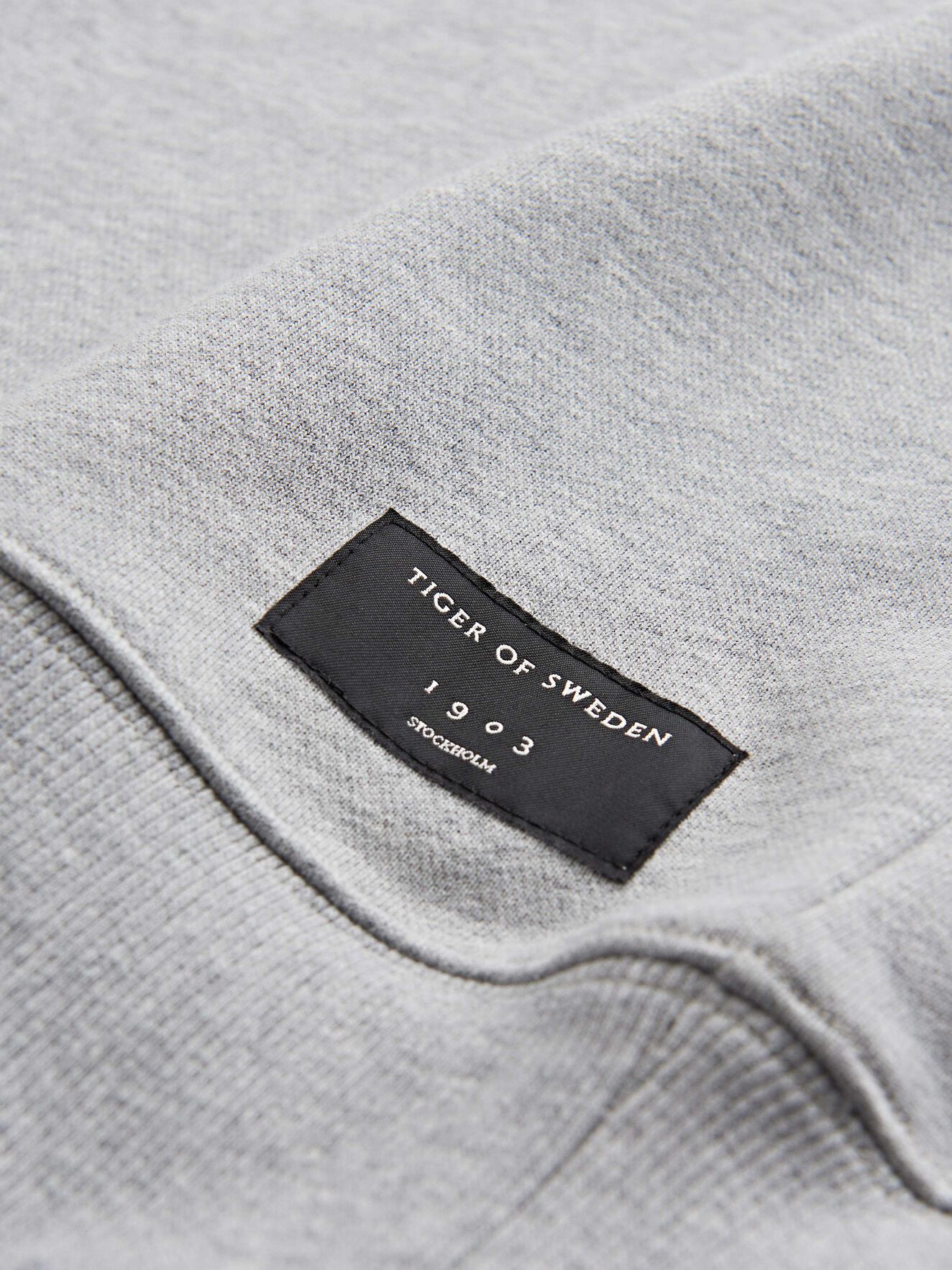 Dinos Sweatshirt in Med Grey Mel from Tiger of Sweden Dinos Sweatshirt in Med Grey Mel from Tiger of Sweden
