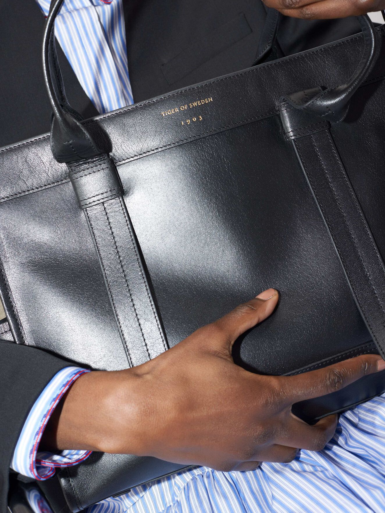 Totale Handbag in Black from Tiger of Sweden Totale Handbag in Black from Tiger of Sweden