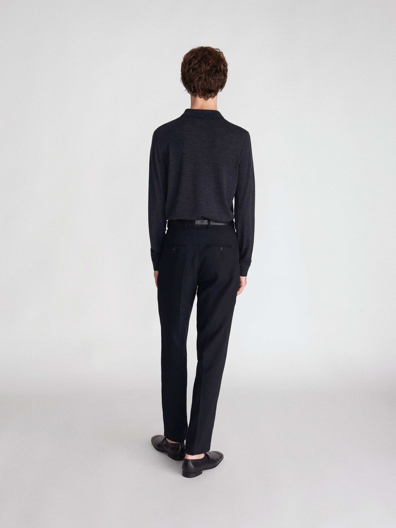 Newton Pullover in Dark grey Mel from Tiger of Sweden Newton Pullover in Dark grey Mel from Tiger of Sweden