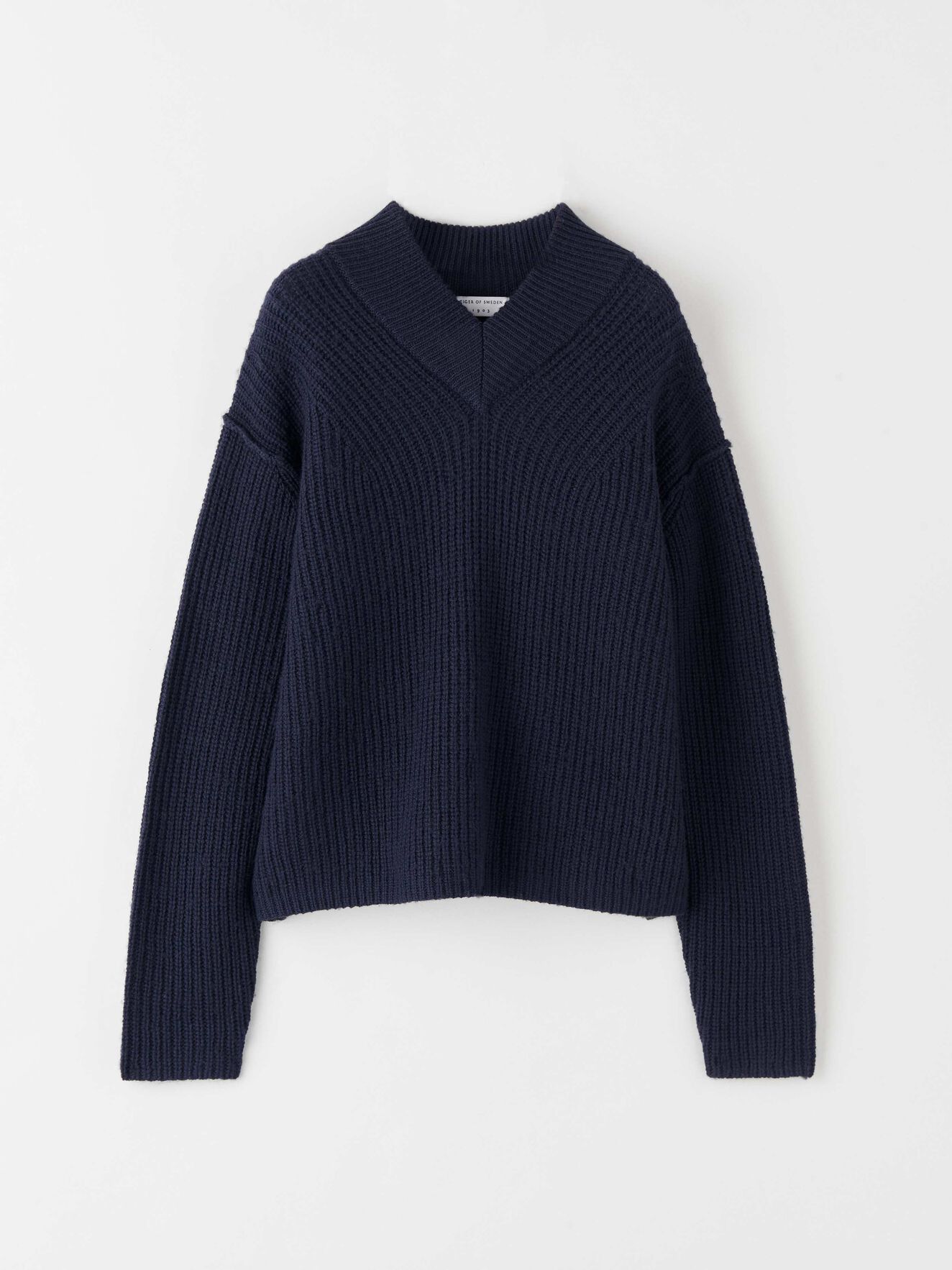 Lambrusco Pullover in Light Ink from Tiger of Sweden Lambrusco Pullover in Light Ink from Tiger of Sweden
