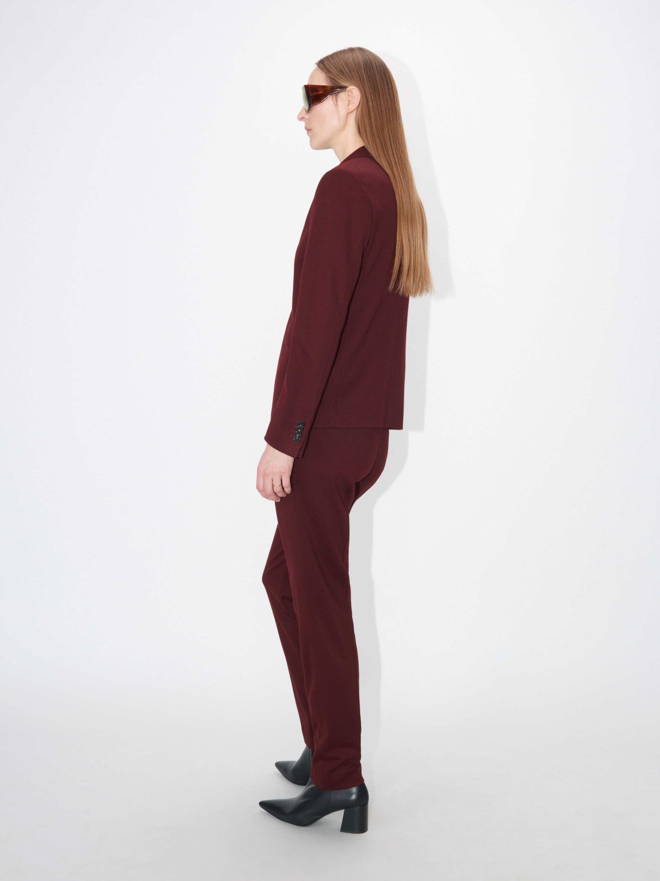 Bloss Trousers in Wine from Tiger of Sweden Bloss Trousers in Wine from Tiger of Sweden