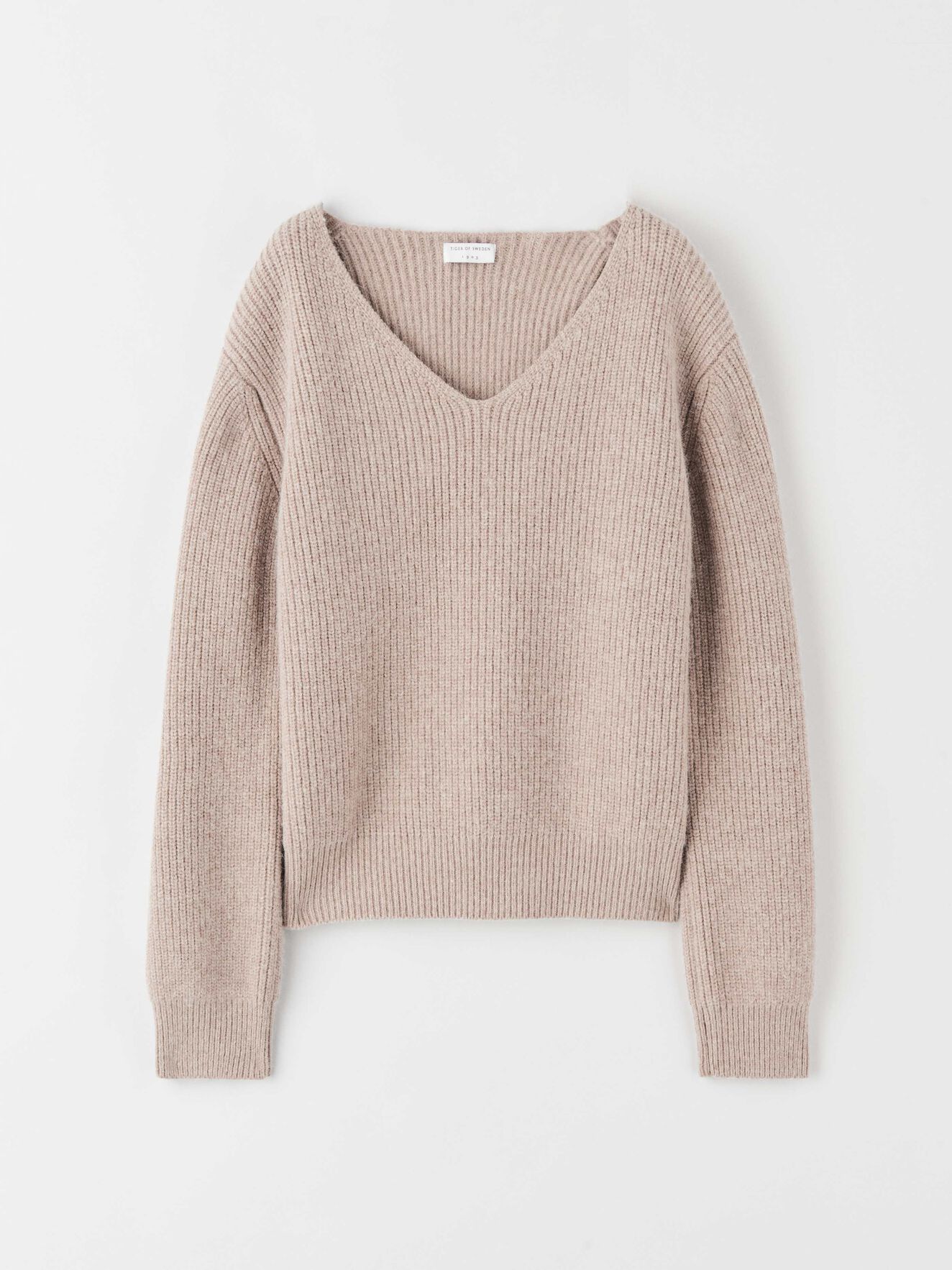 Listers Pullover in Soft Latte from Tiger of Sweden Listers Pullover in Soft Latte from Tiger of Sweden