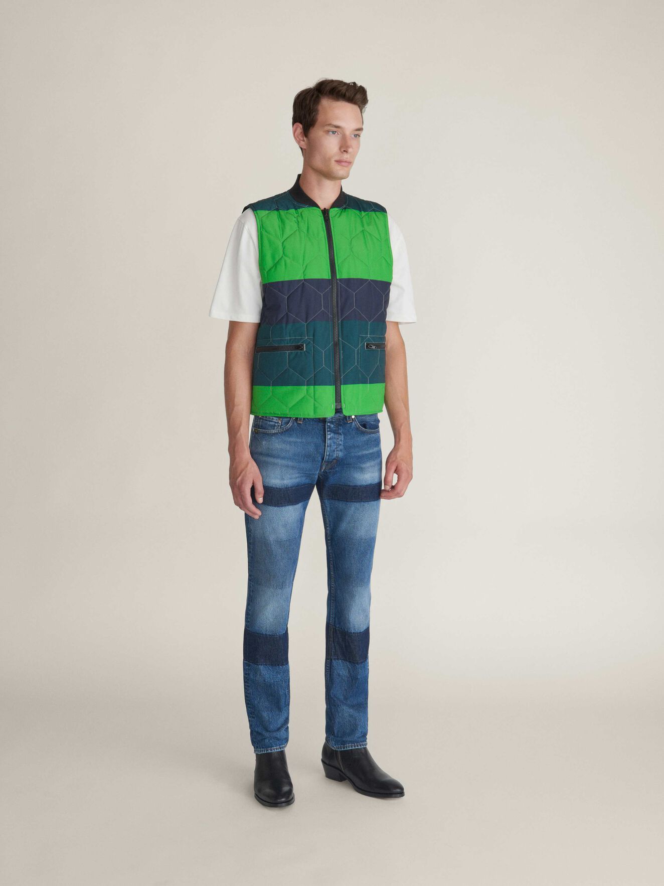 Roil St Waistcoat in Pattern from Tiger of Sweden Roil St Waistcoat in Pattern from Tiger of Sweden