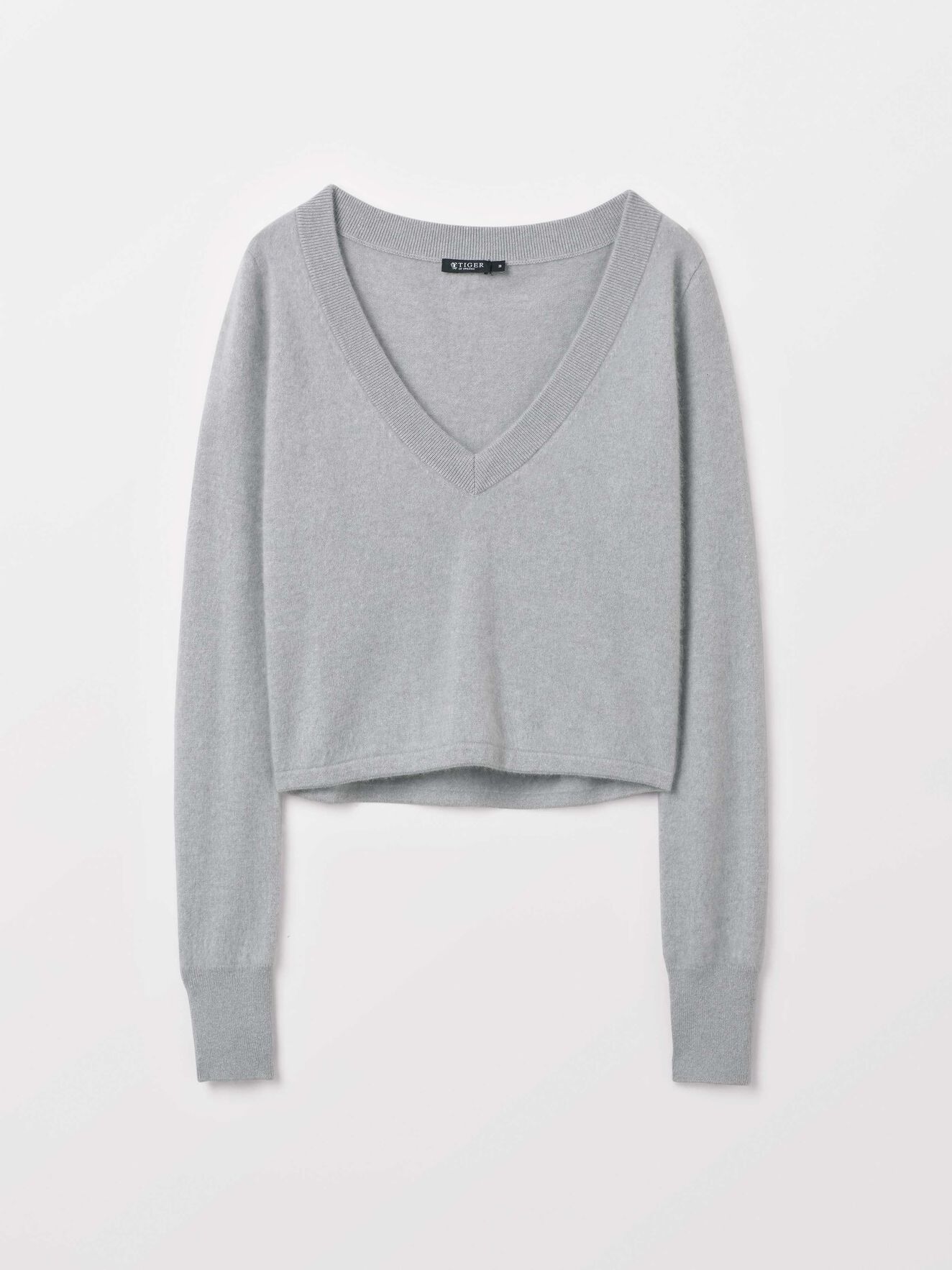 Kleo Pullover in Aluminium Grey from Tiger of Sweden Kleo Pullover in Aluminium Grey from Tiger of Sweden