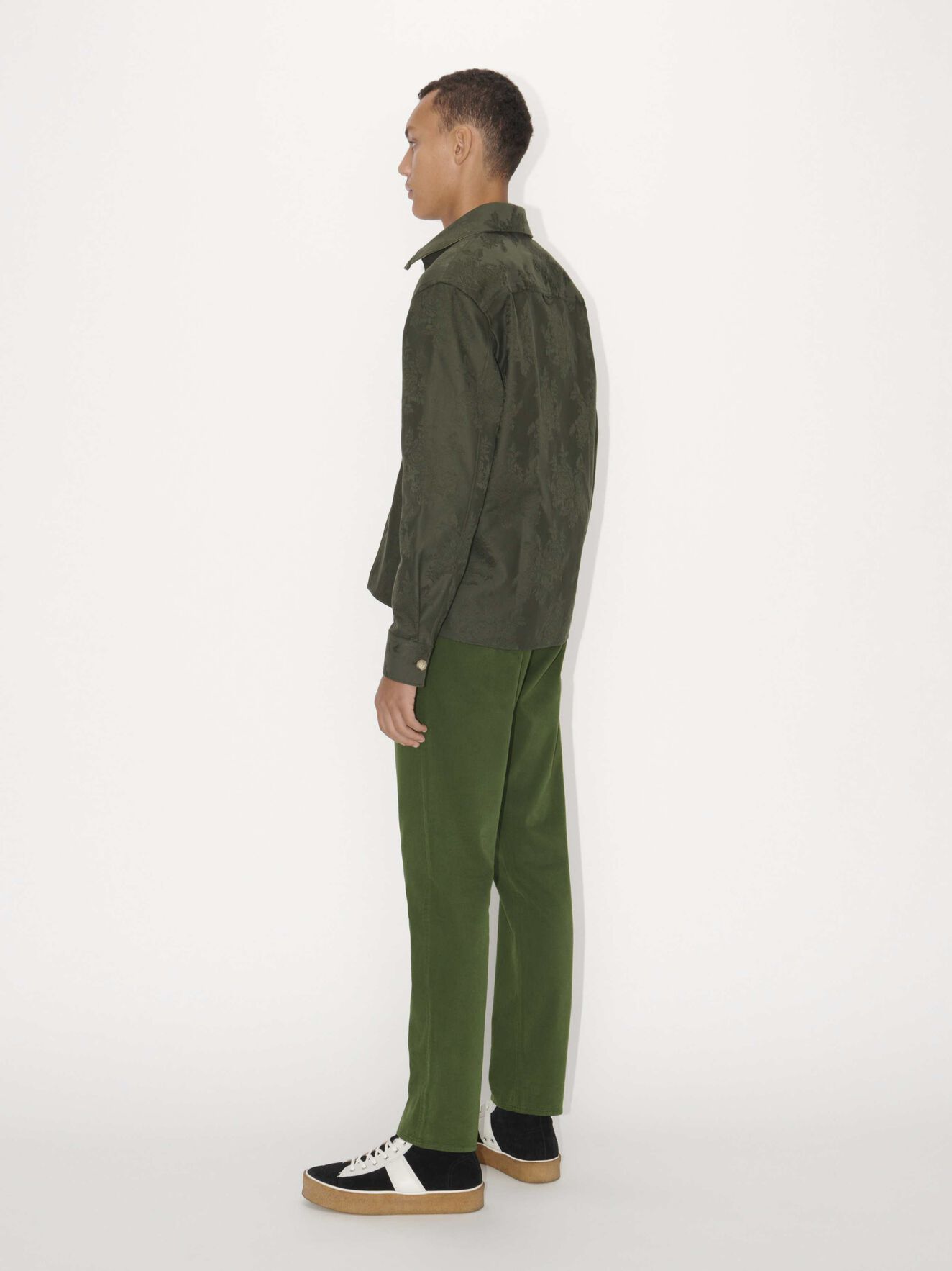 River Trousers in Deep Green from Tiger of Sweden River Trousers in Deep Green from Tiger of Sweden