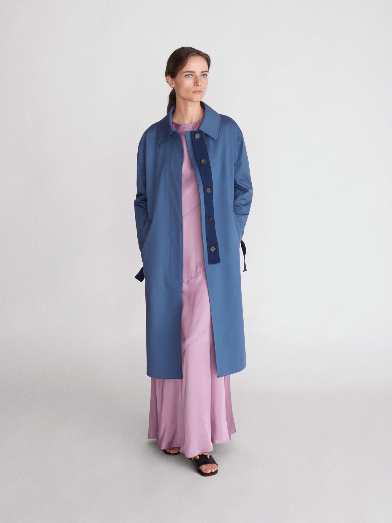 Agit Coat in Soft blue from Tiger of Sweden Agit Coat in Soft blue from Tiger of Sweden
