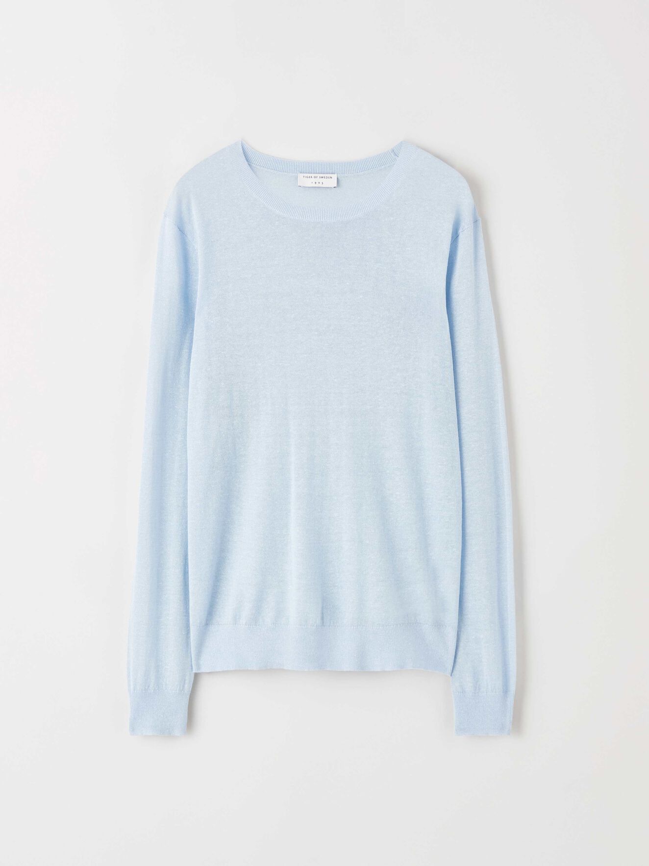 Concolor Pullover in Airy Blue from Tiger of Sweden Concolor Pullover in Airy Blue from Tiger of Sweden