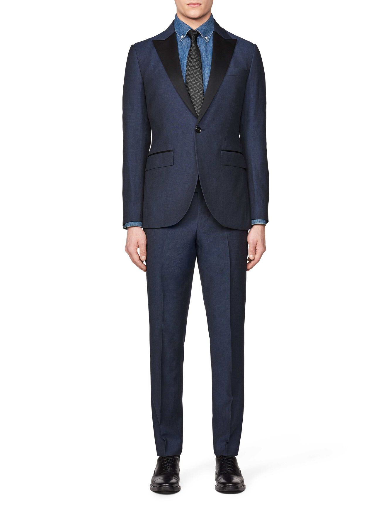 Lamar Blazer in Soft Blue Melange from Tiger of Sweden Lamar Blazer in Soft Blue Melange from Tiger of Sweden
