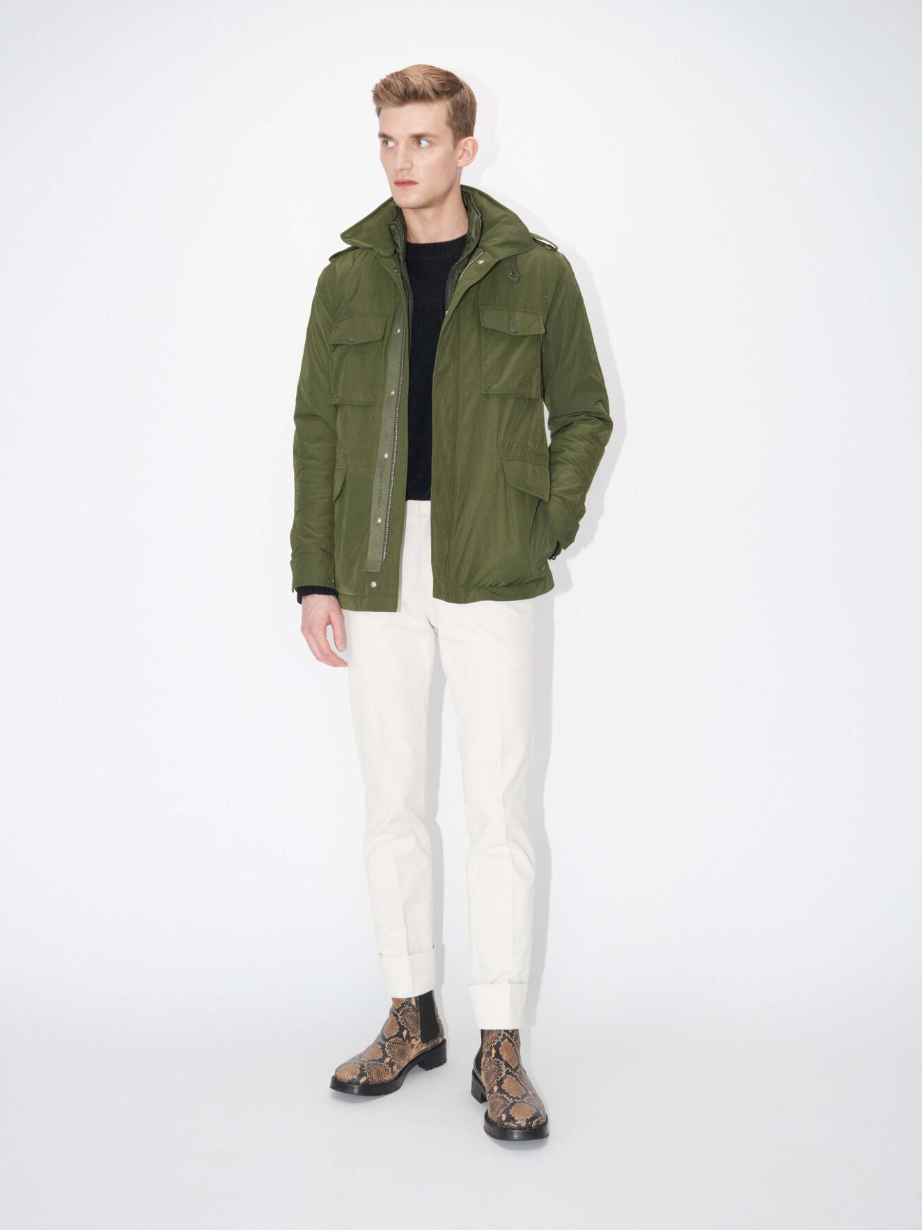 Ossien Jacket in Military Green from Tiger of Sweden Ossien Jacket in Military Green from Tiger of Sweden