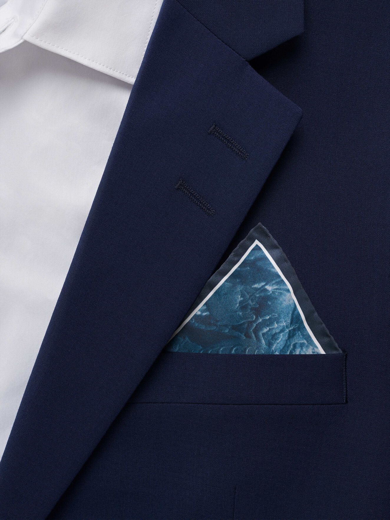 Pent Handkerchief in Cornflower from Tiger of Sweden Pent Handkerchief in Cornflower from Tiger of Sweden