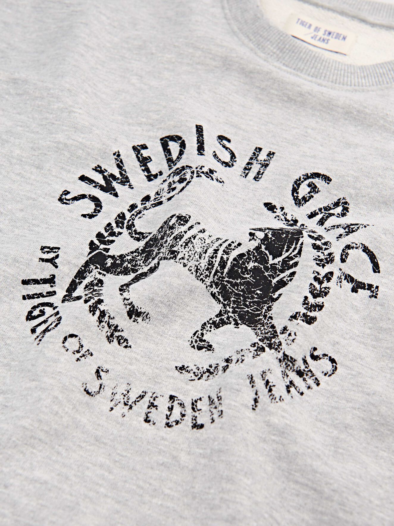 Tano Pr Sweatshirt in Med Grey Mel from Tiger of Sweden Tano Pr Sweatshirt in Med Grey Mel from Tiger of Sweden