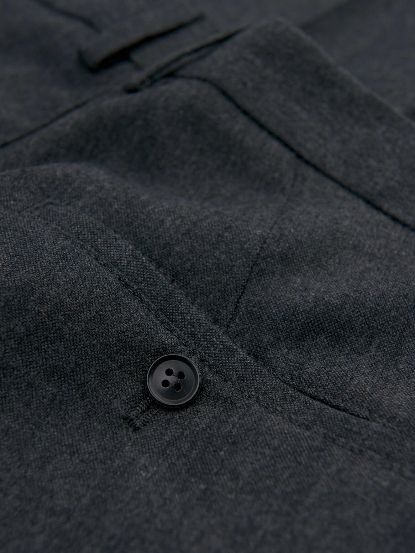 Todman Trousers in Med Grey Mel from Tiger of Sweden Todman Trousers in Med Grey Mel from Tiger of Sweden
