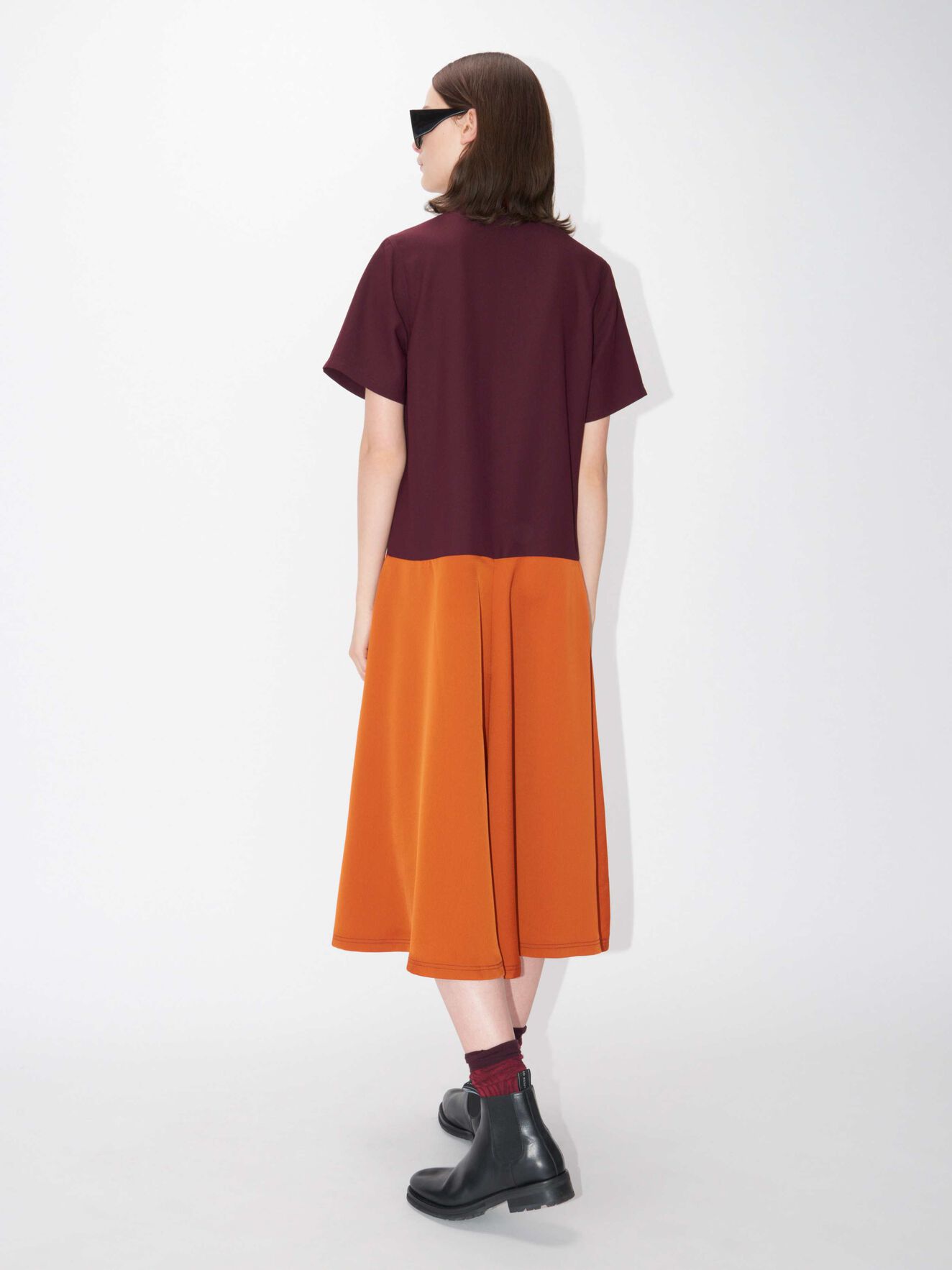 Adze Shirt Dress in Wine from Tiger of Sweden Adze Shirt Dress in Wine from Tiger of Sweden