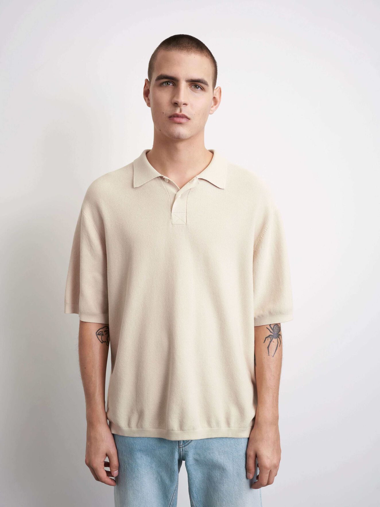 Er velkendte udstilling Långiver Tiger Of Sweden Darios Flat Collar Polo Peru Brown | islamiyyat.com