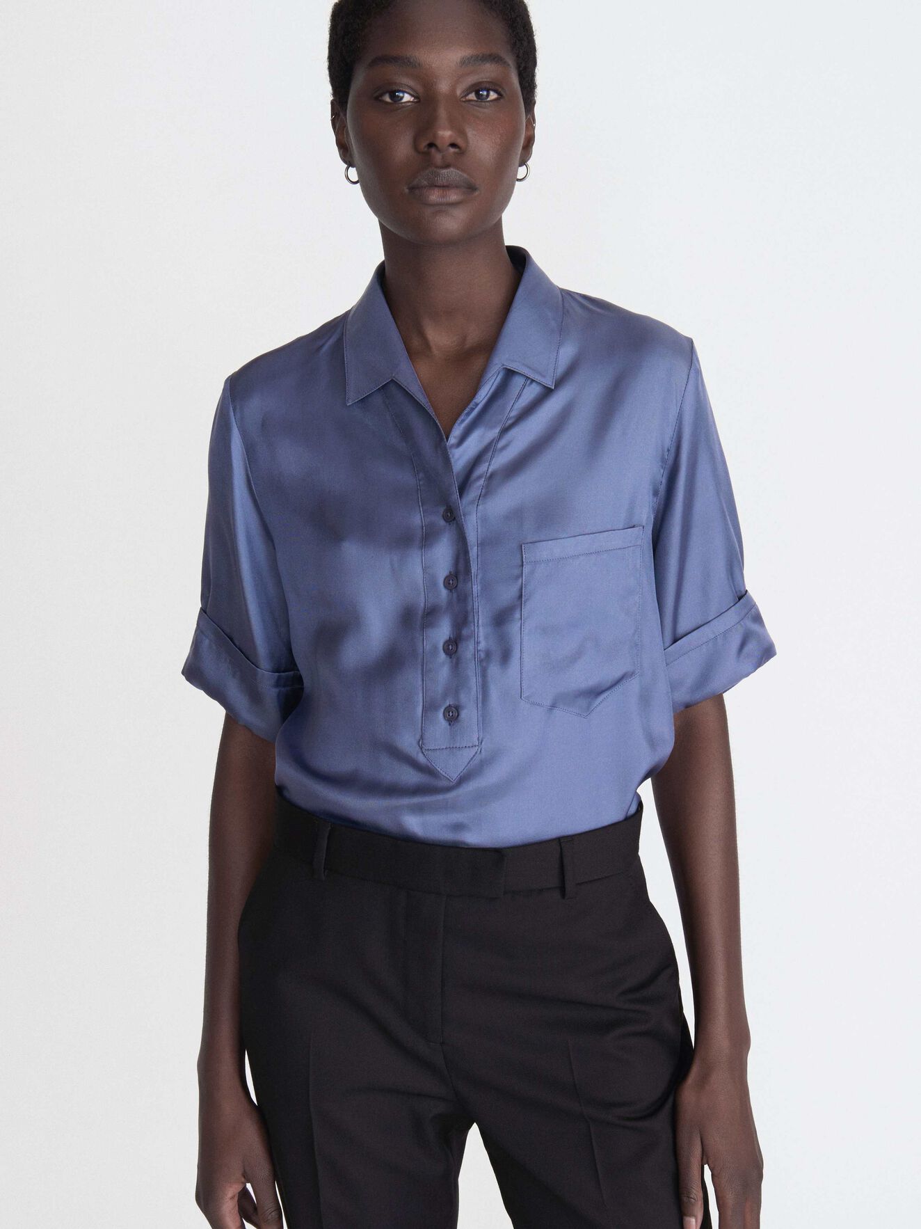 Shino Top in Soft blue from Tiger of Sweden Shino Top in Soft blue from Tiger of Sweden