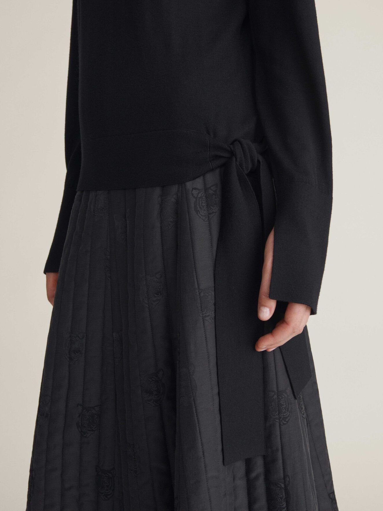 Lepus Pullover in Midnight Black from Tiger of Sweden Lepus Pullover in Midnight Black from Tiger of Sweden