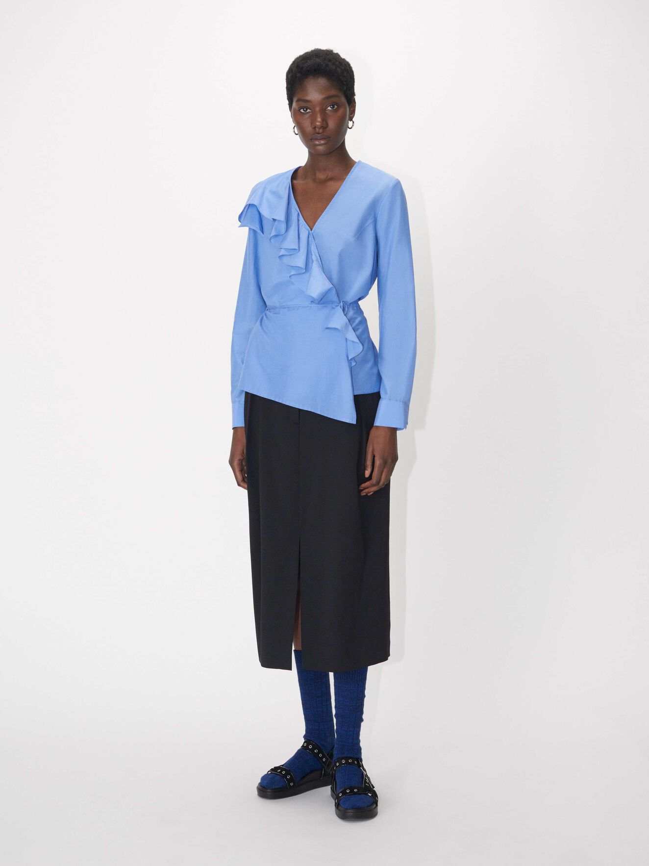 Doutze Top in Clear Blue from Tiger of Sweden Doutze Top in Clear Blue from Tiger of Sweden