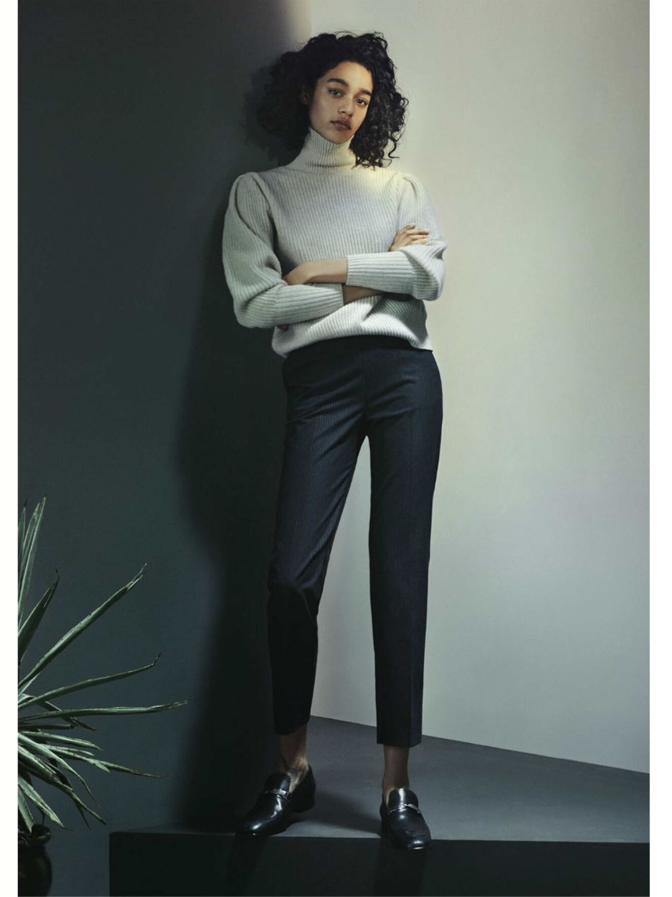 GLEBA SWEATER in Almond from Tiger of Sweden GLEBA SWEATER in Almond from Tiger of Sweden