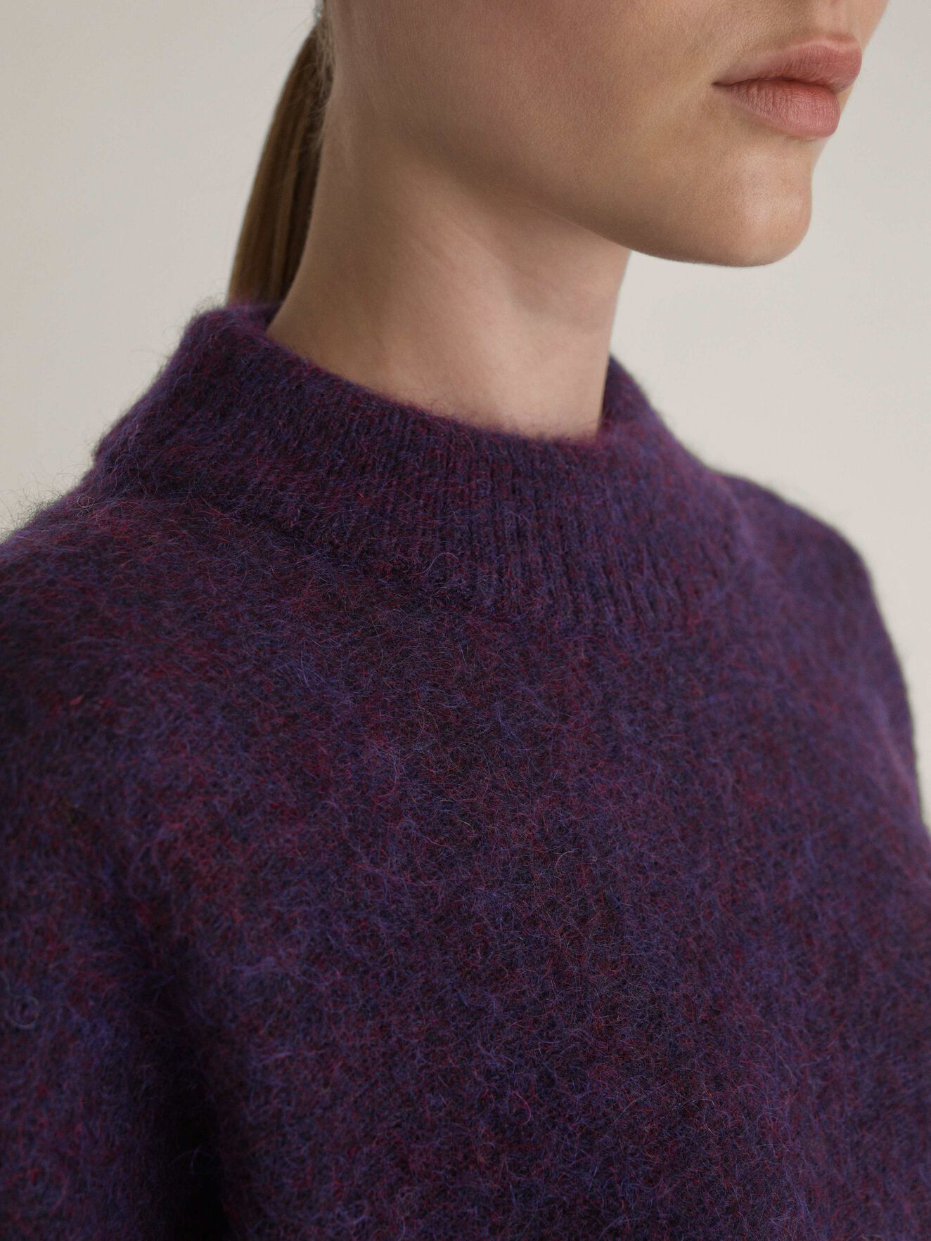Gwyllen Pullover in Juicy Plum from Tiger of Sweden Gwyllen Pullover in Juicy Plum from Tiger of Sweden