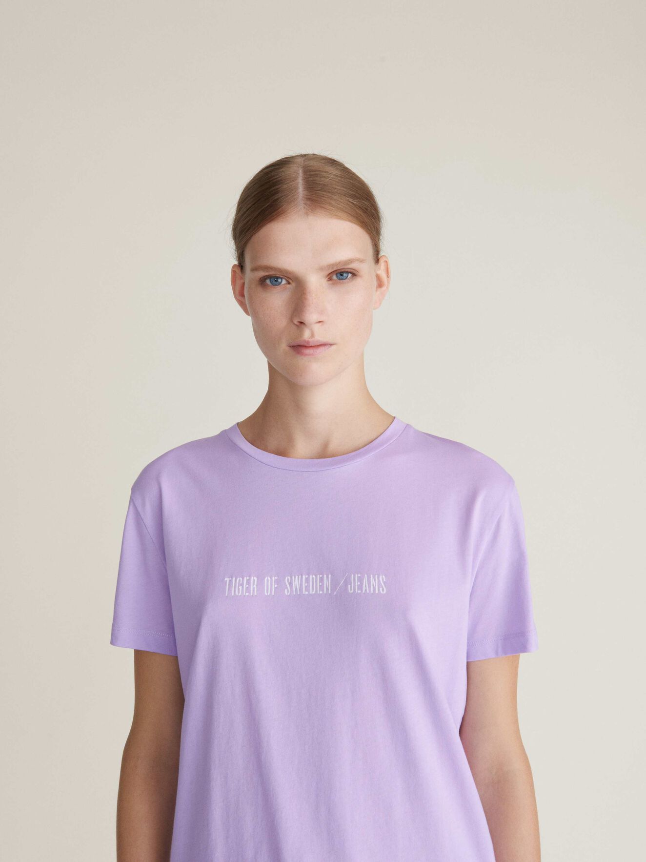 Dawn Pr T-Shirt in Lilac Breeze from Tiger of Sweden Dawn Pr T-Shirt in Lilac Breeze from Tiger of Sweden