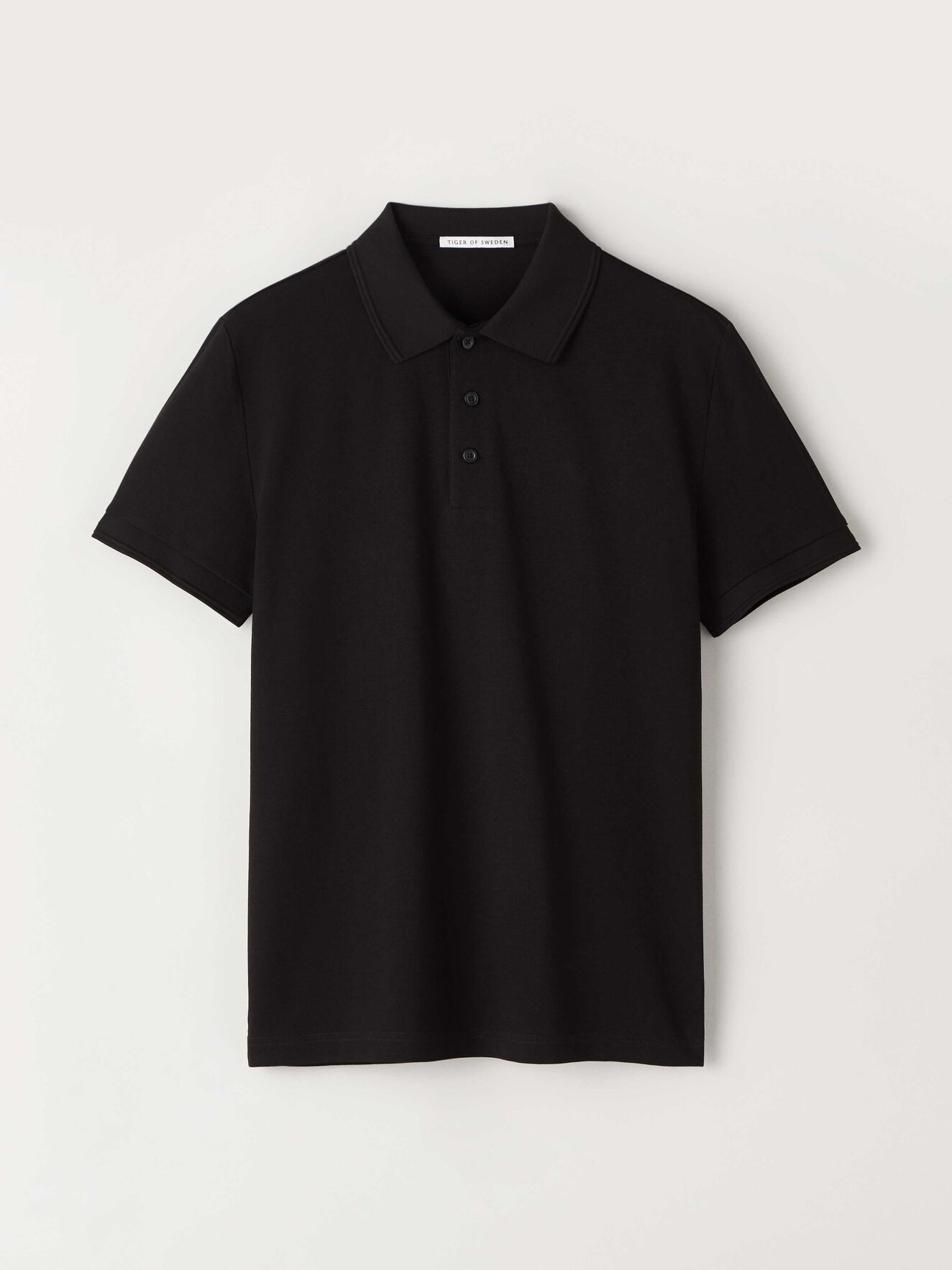 Darios Polo Shirt in Black from Tiger of Sweden Darios Polo Shirt in Black from Tiger of Sweden