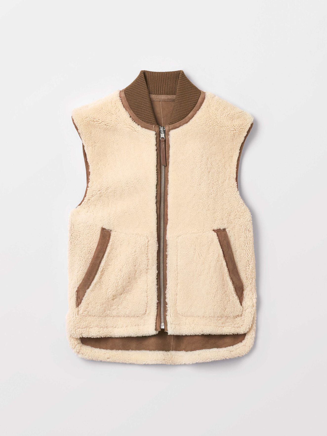 Lamir Vest in Dark Honey from Tiger of Sweden Lamir Vest in Dark Honey from Tiger of Sweden