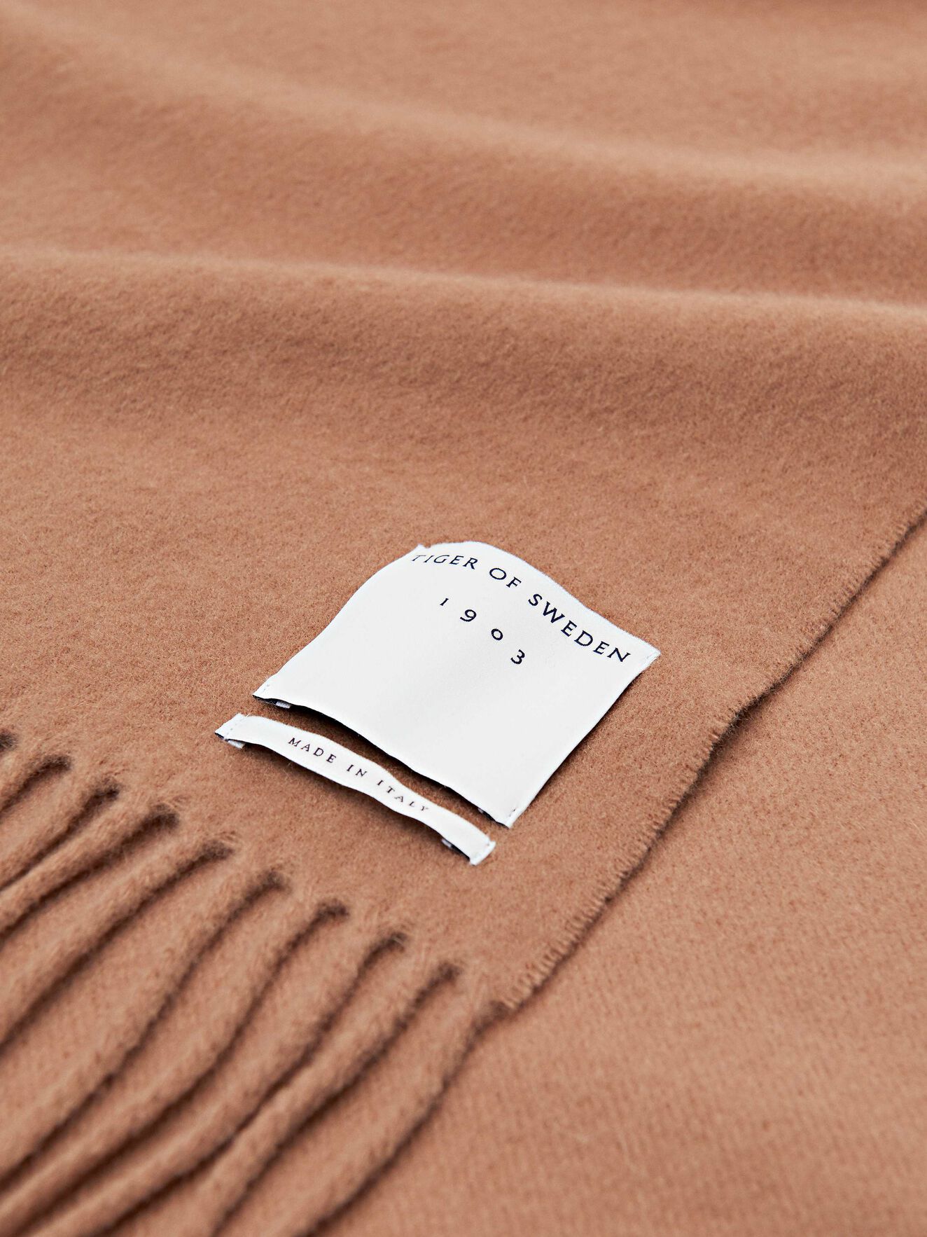 Berg Scarf in Dark Honey from Tiger of Sweden Berg Scarf in Dark Honey from Tiger of Sweden