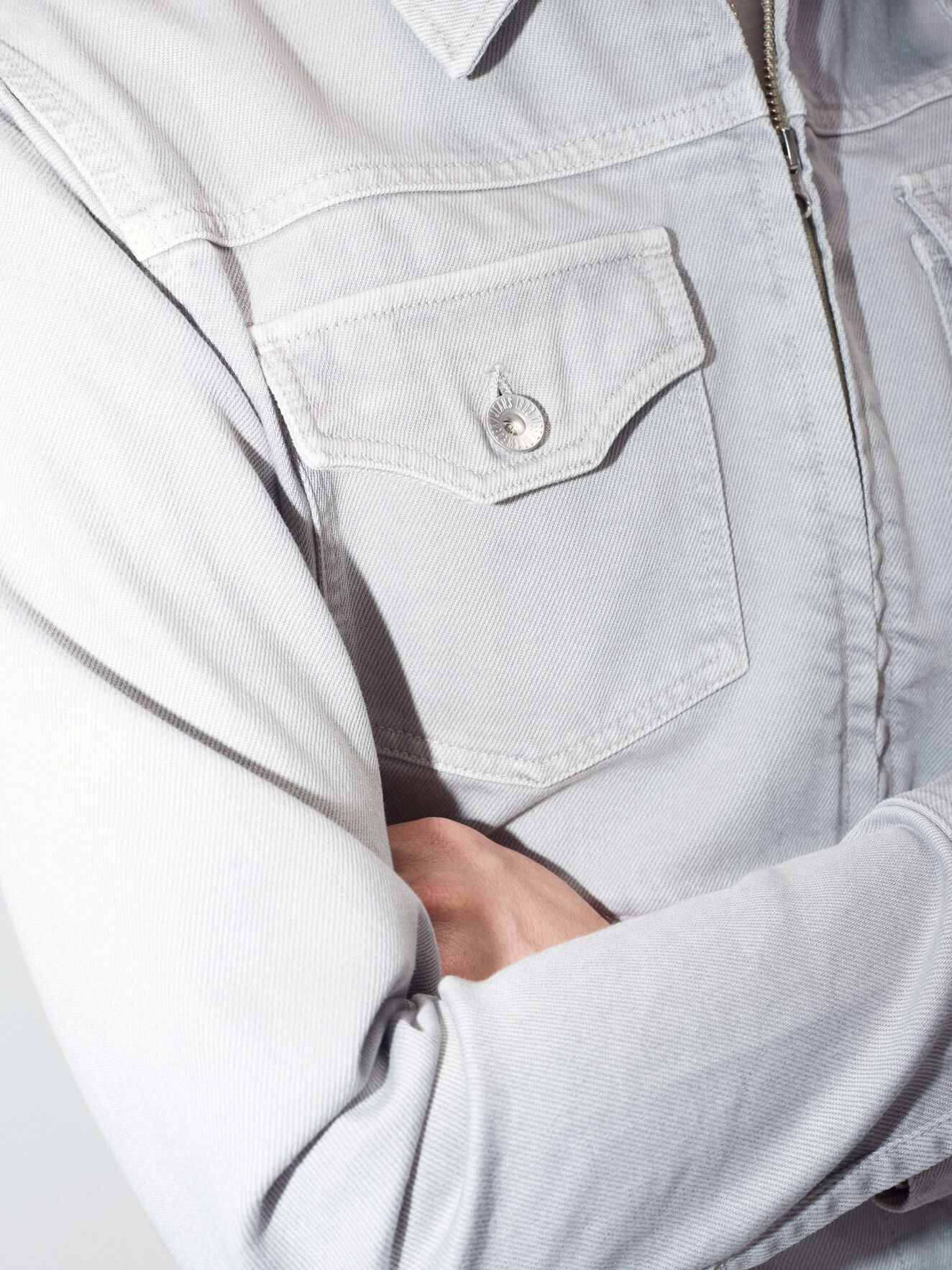 Crust Jacke in Ice Grey from Tiger of Sweden Crust Jacke in Ice Grey from Tiger of Sweden