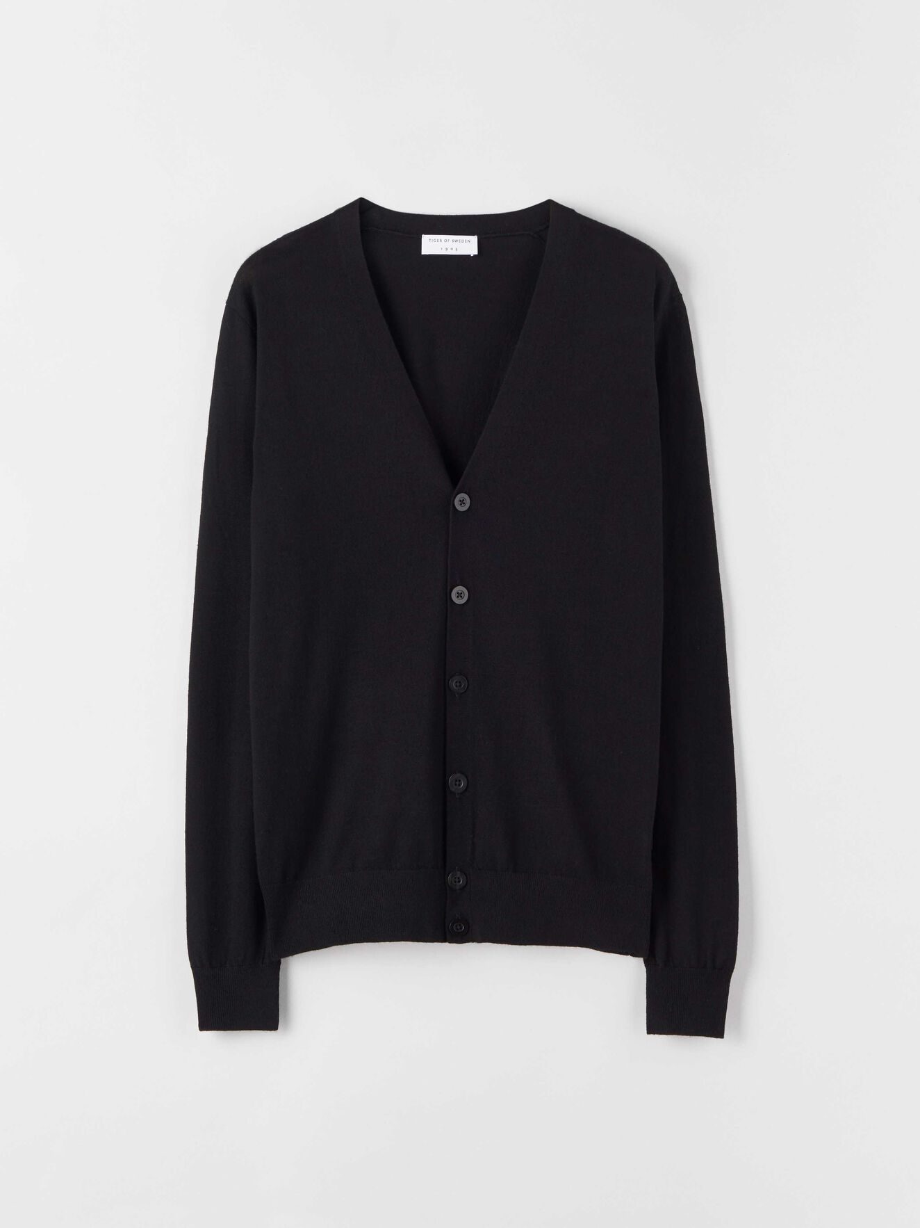 Navid Cardigan in Black from Tiger of Sweden Navid Cardigan in Black from Tiger of Sweden