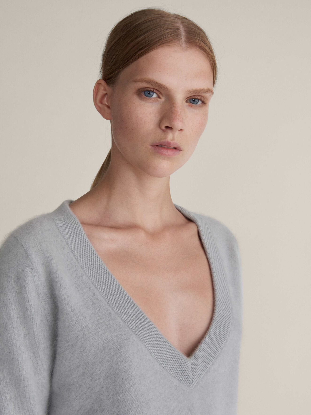 Kleo Pullover in Aluminium Grey from Tiger of Sweden Kleo Pullover in Aluminium Grey from Tiger of Sweden