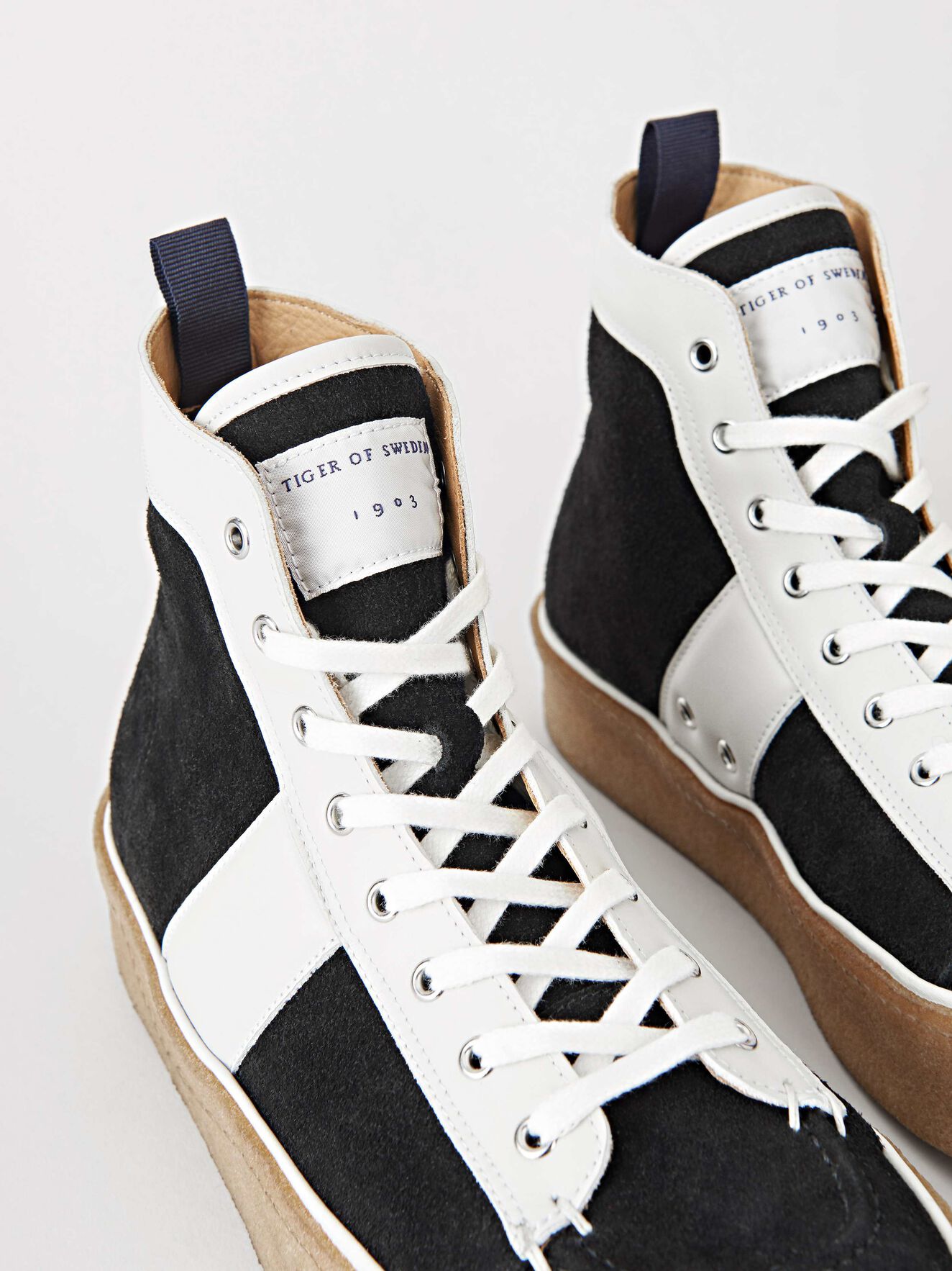 Verge Hi Sneakers in Black from Tiger of Sweden Verge Hi Sneakers in Black from Tiger of Sweden