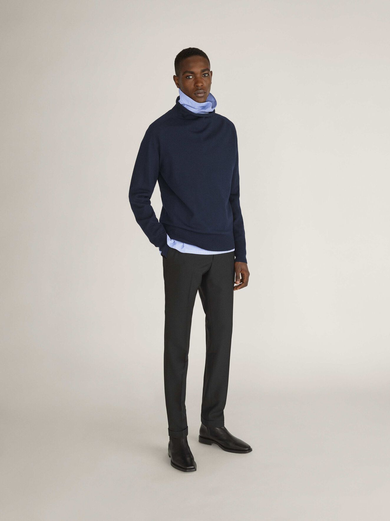 Nardo Pullover in Light Ink from Tiger of Sweden Nardo Pullover in Light Ink from Tiger of Sweden