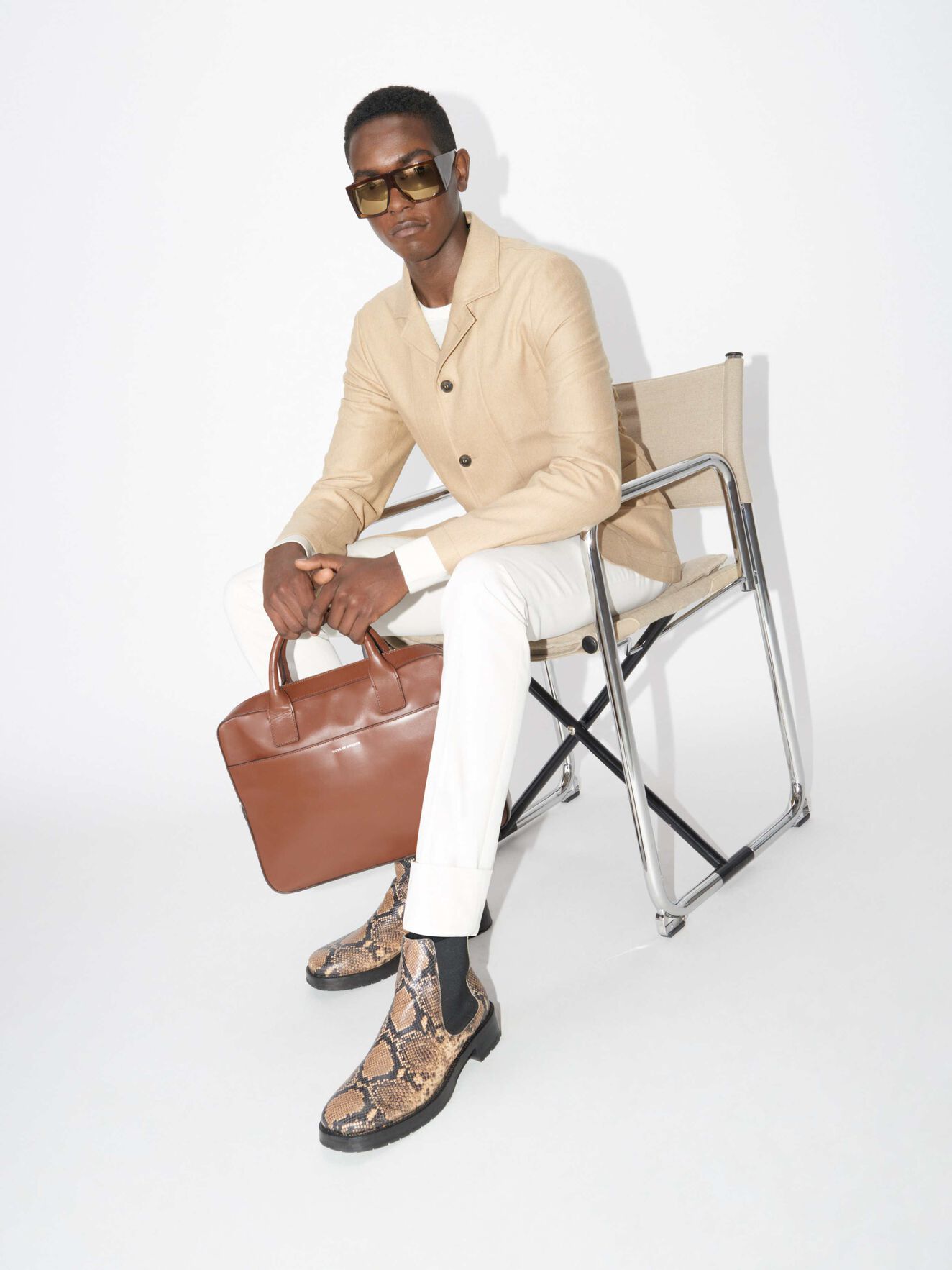 Blume Bag in Light Brown from Tiger of Sweden Blume Bag in Light Brown from Tiger of Sweden