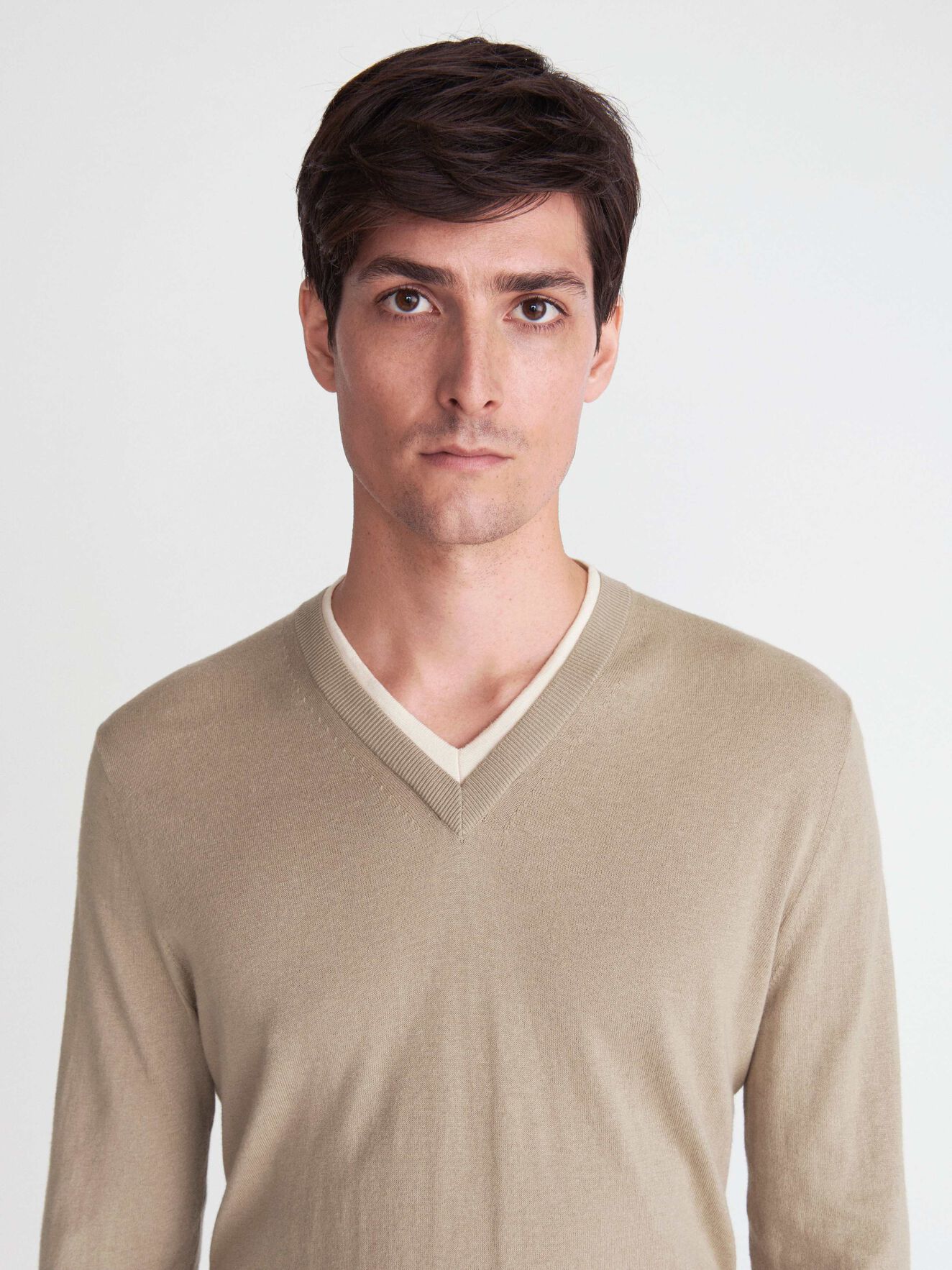 Nitlas Pullover in Dark Sand from Tiger of Sweden Nitlas Pullover in Dark Sand from Tiger of Sweden