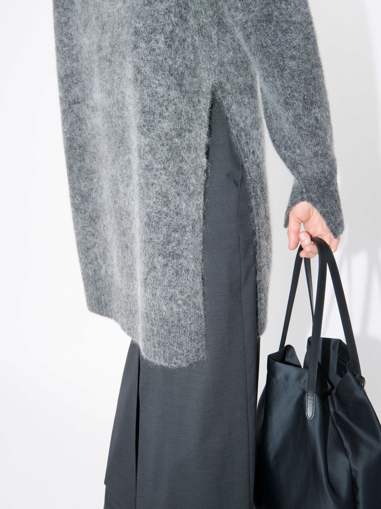 Preza Cardigan in Dark grey Mel from Tiger of Sweden Preza Cardigan in Dark grey Mel from Tiger of Sweden