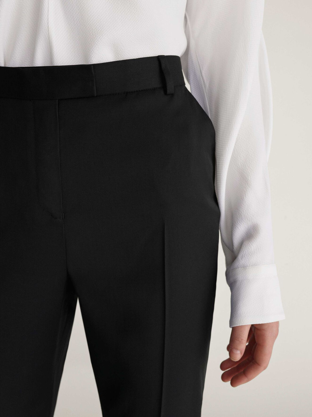 Loanella Trousers in Midnight Black from Tiger of Sweden Loanella Trousers in Midnight Black from Tiger of Sweden