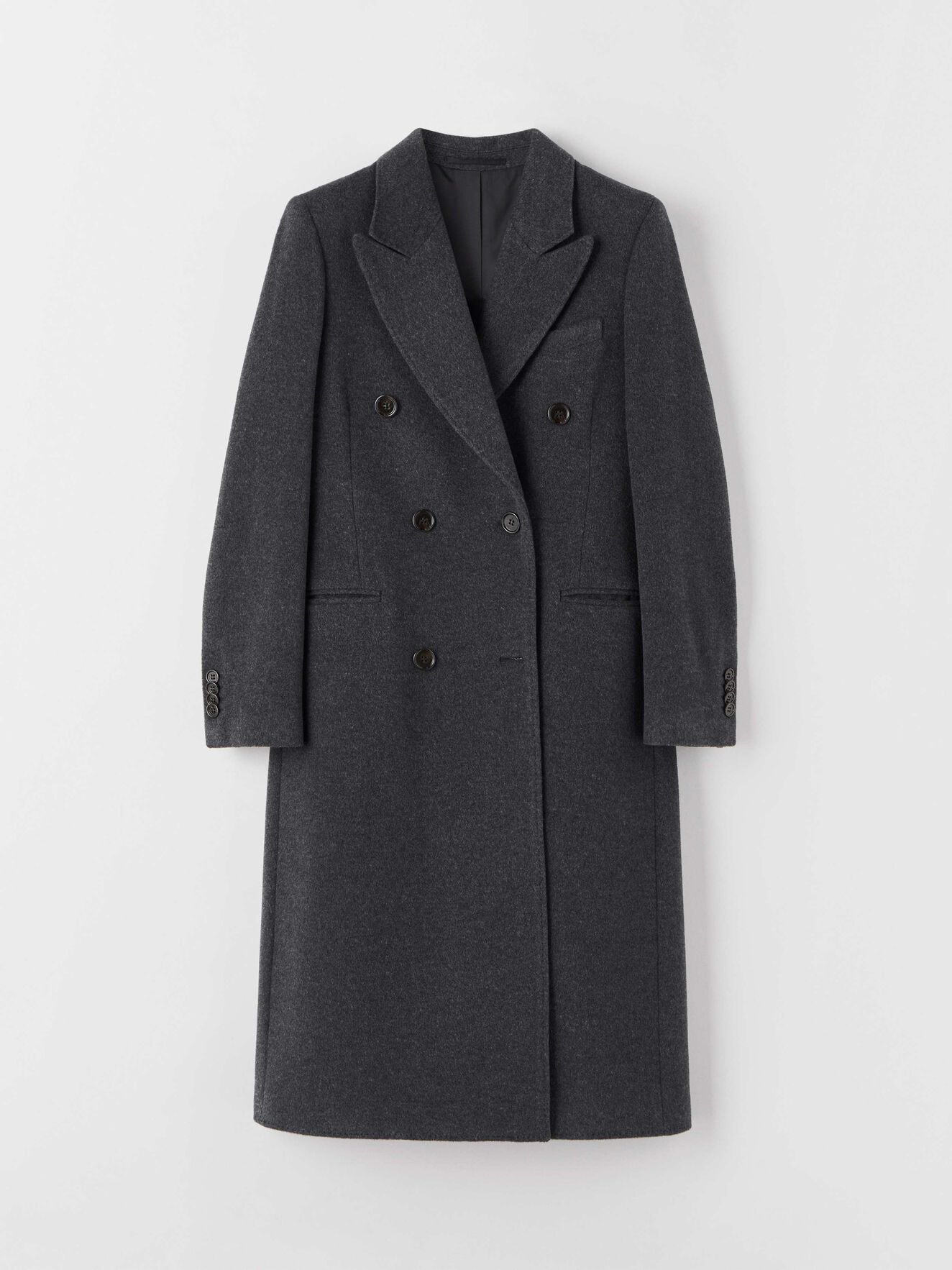 Salvia Coat in Dark grey Mel from Tiger of Sweden Salvia Coat in Dark grey Mel from Tiger of Sweden