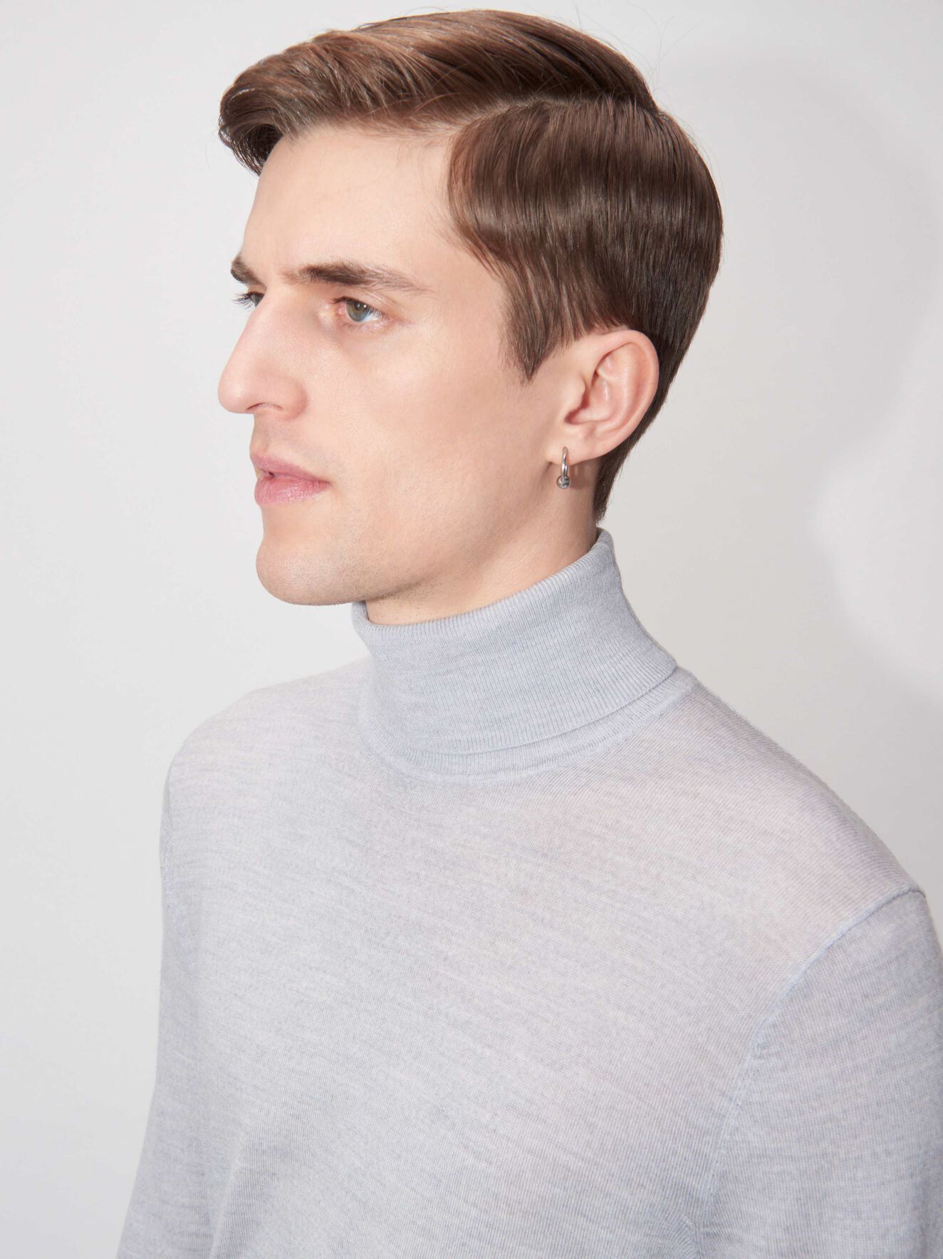 Nevile Pullover in Light grey melange from Tiger of Sweden Nevile Pullover in Light grey melange from Tiger of Sweden