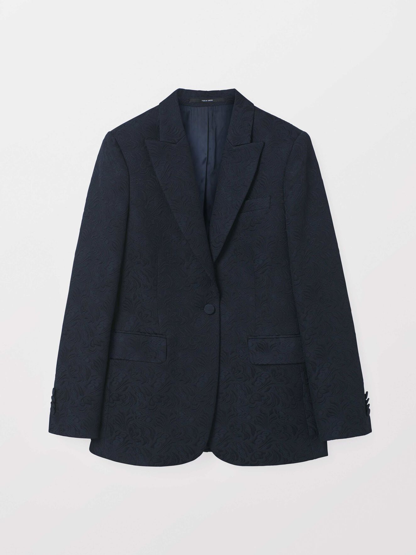Kronblad 2 Blazer in Dark Sea from Tiger of Sweden Kronblad 2 Blazer in Dark Sea from Tiger of Sweden