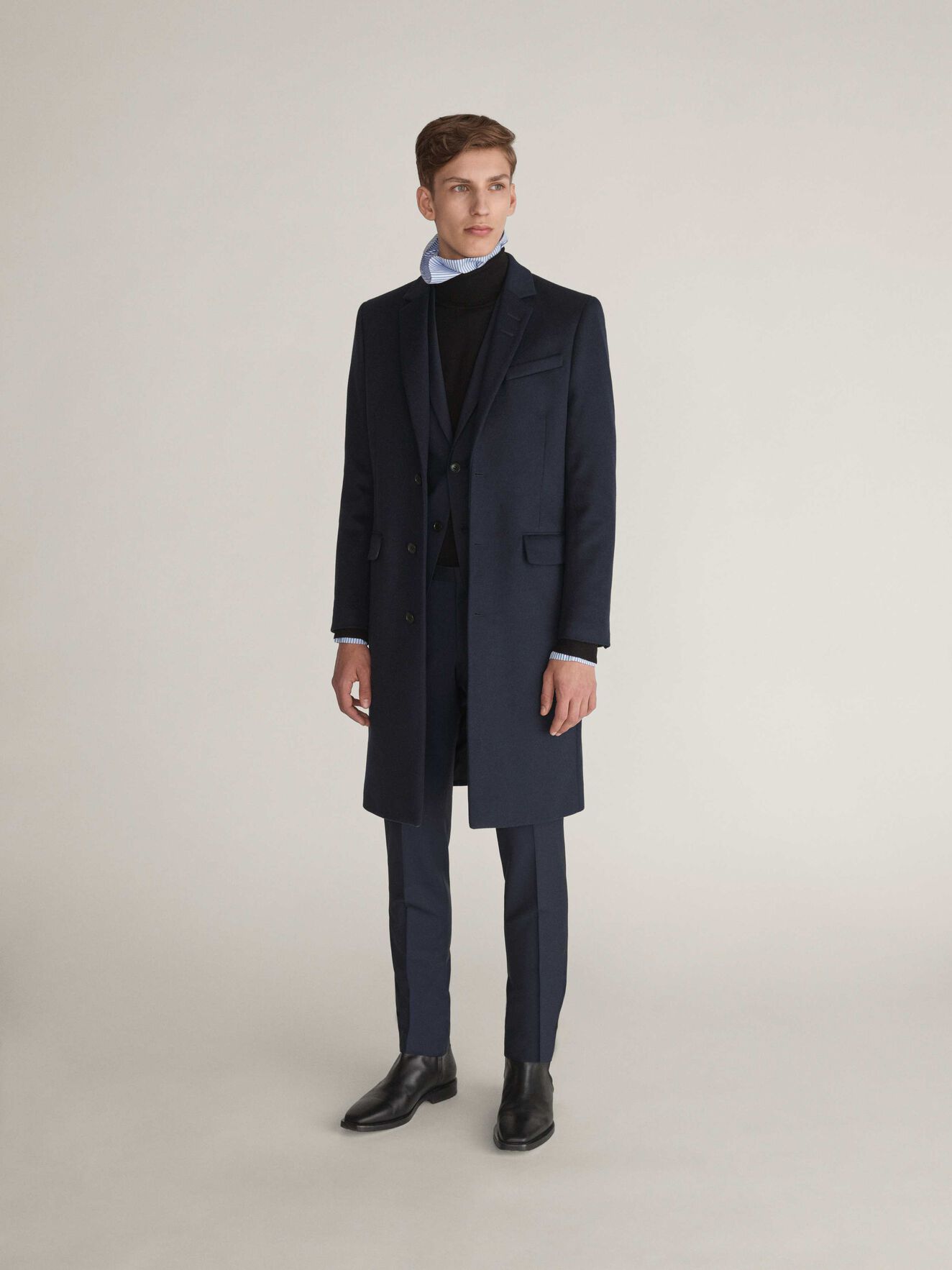 Coltmar Coat in Light Ink from Tiger of Sweden Coltmar Coat in Light Ink from Tiger of Sweden